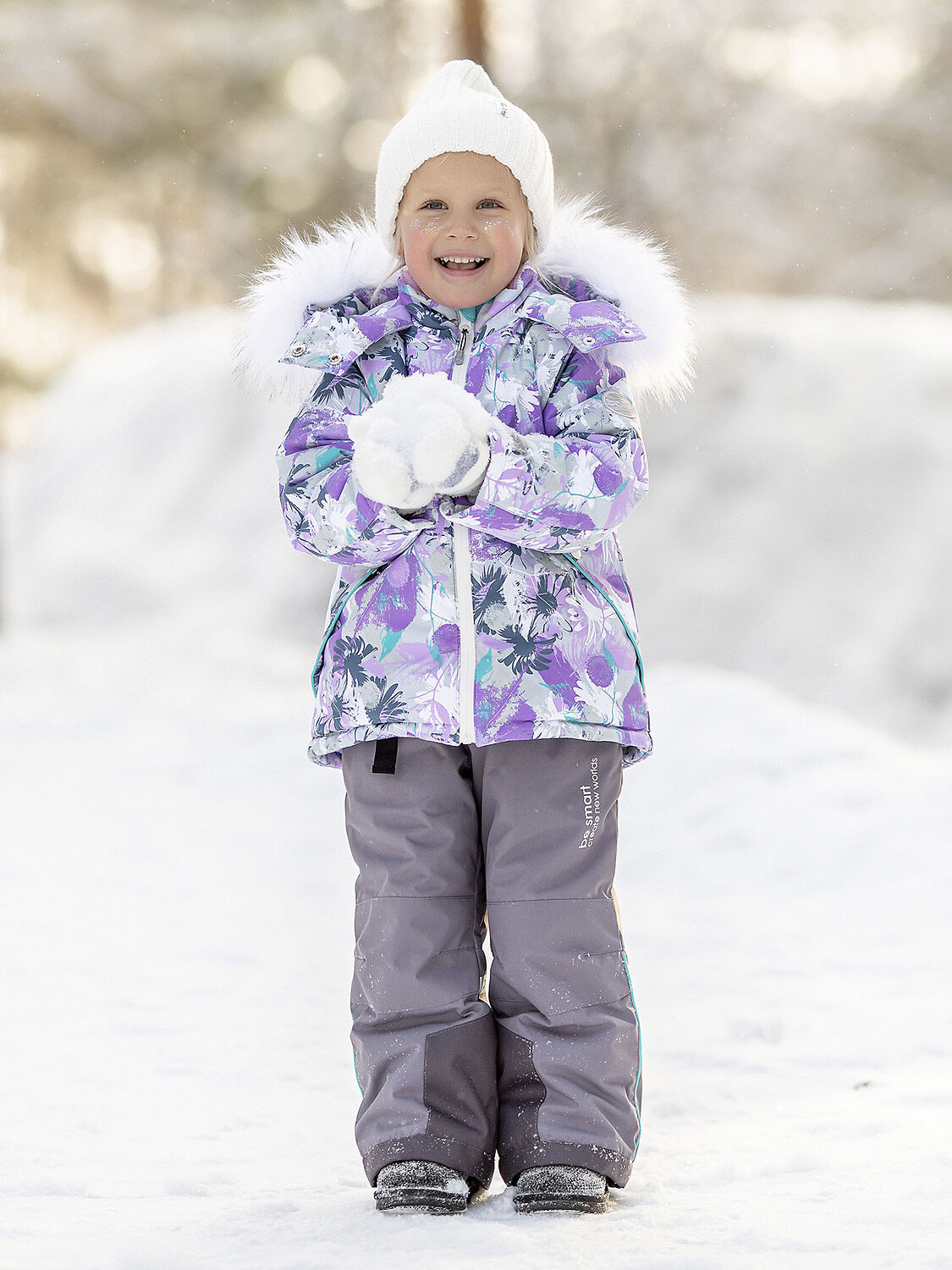 BATIK Комплект 576168 117-23з Лиловый принт/серый