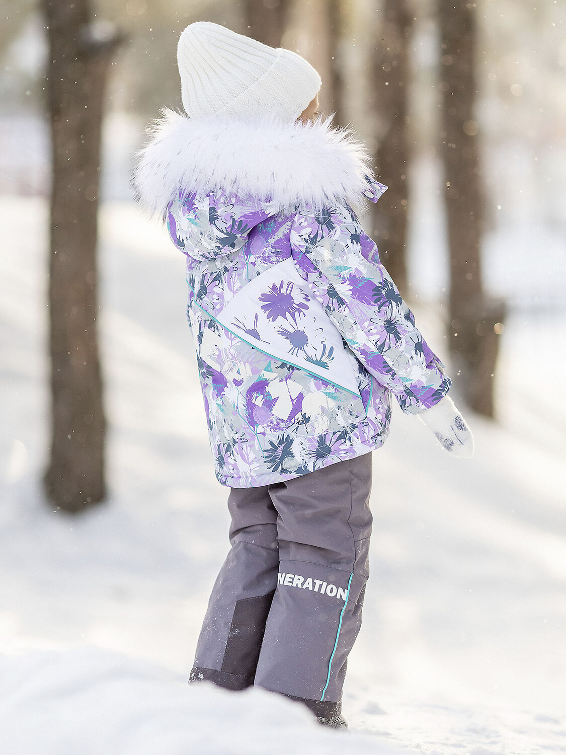 BATIK Комплект 576168 117-23з Лиловый принт/серый