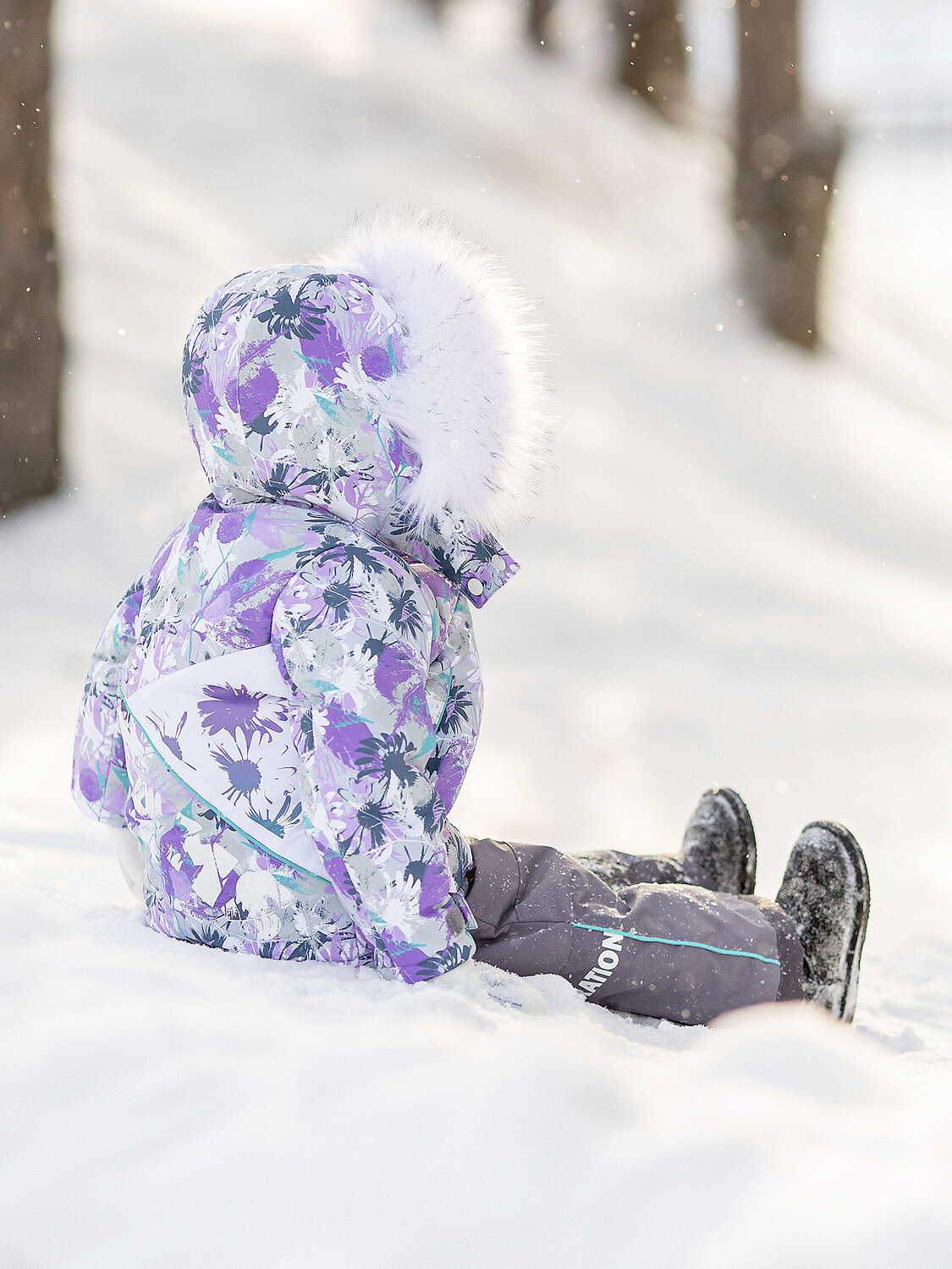 BATIK Комплект 576168 117-23з Лиловый принт/серый