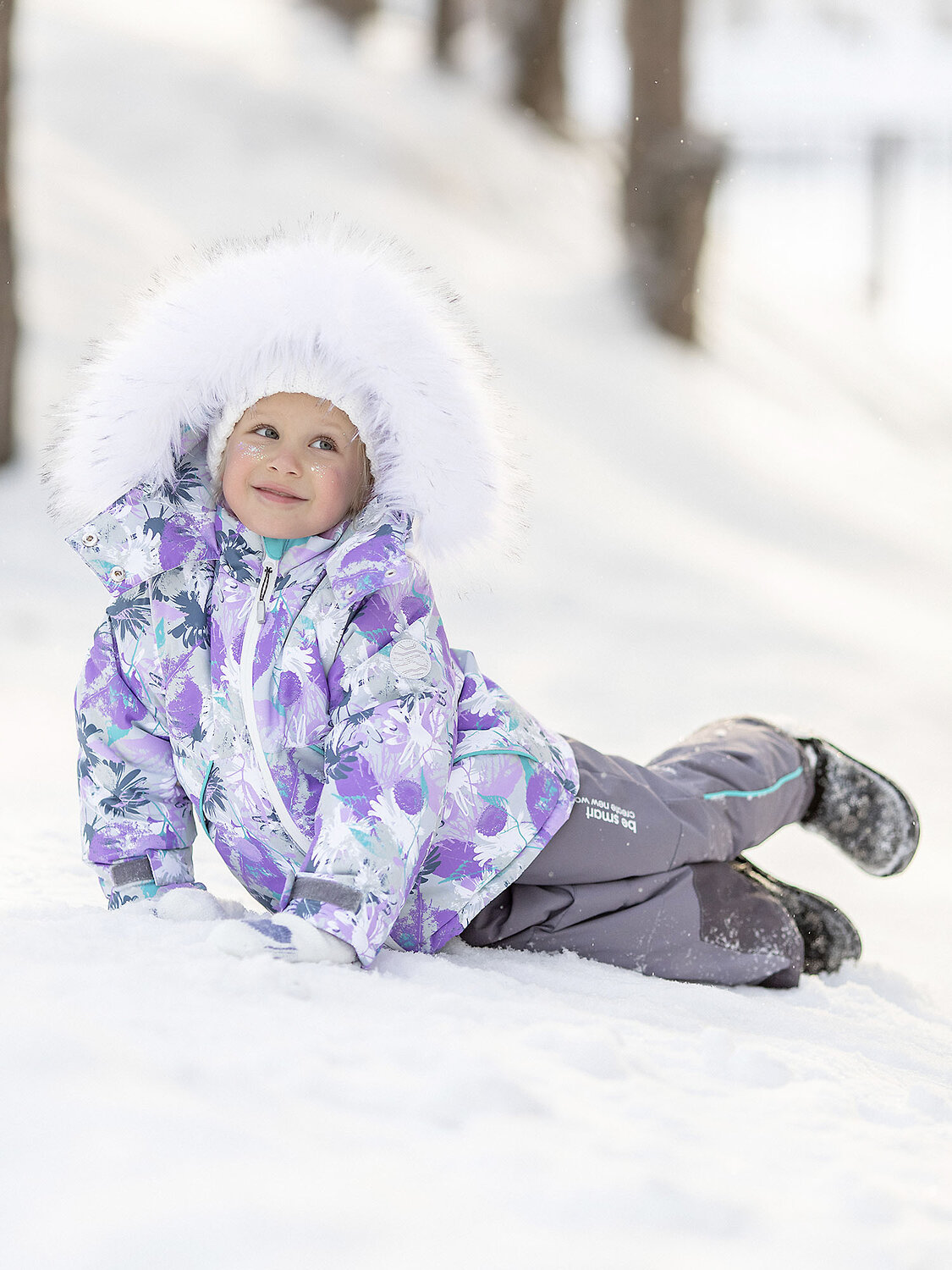 BATIK Комплект 576168 117-23з Лиловый принт/серый