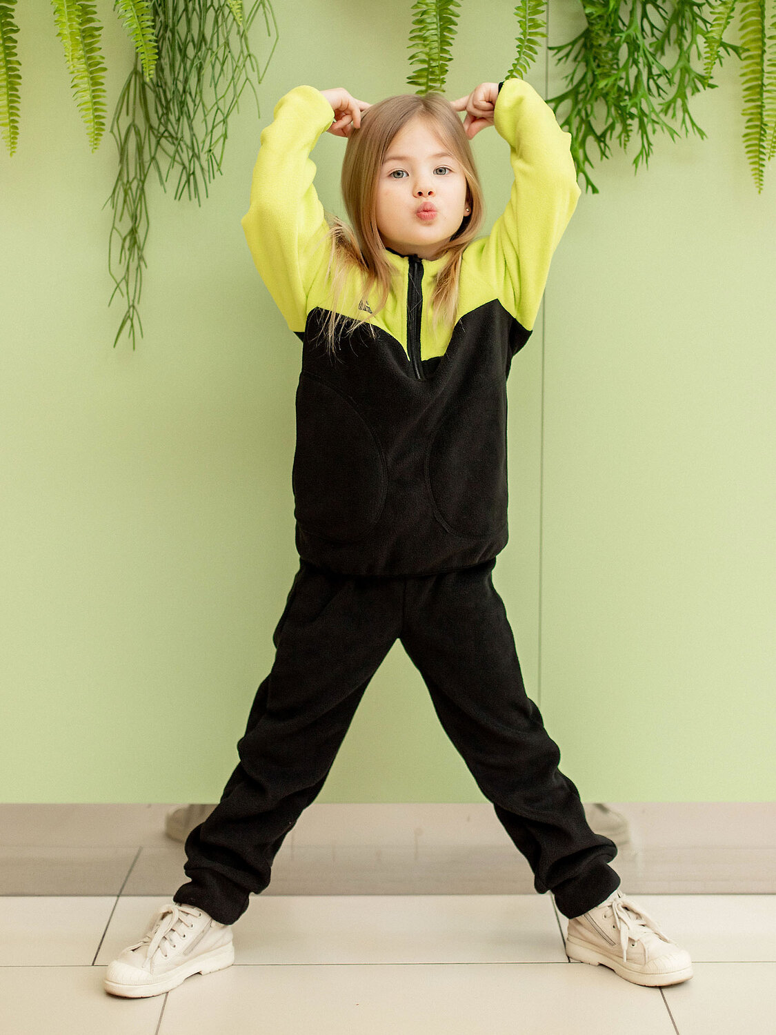 BATIK Комбинезон 576175 159-23з-03 Черный/лайм