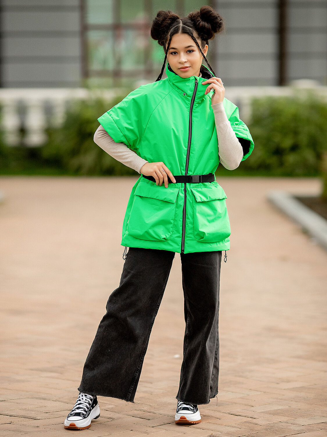 BATIK Бомбер 576179 522-23в-170-88-2-01 Зеленый