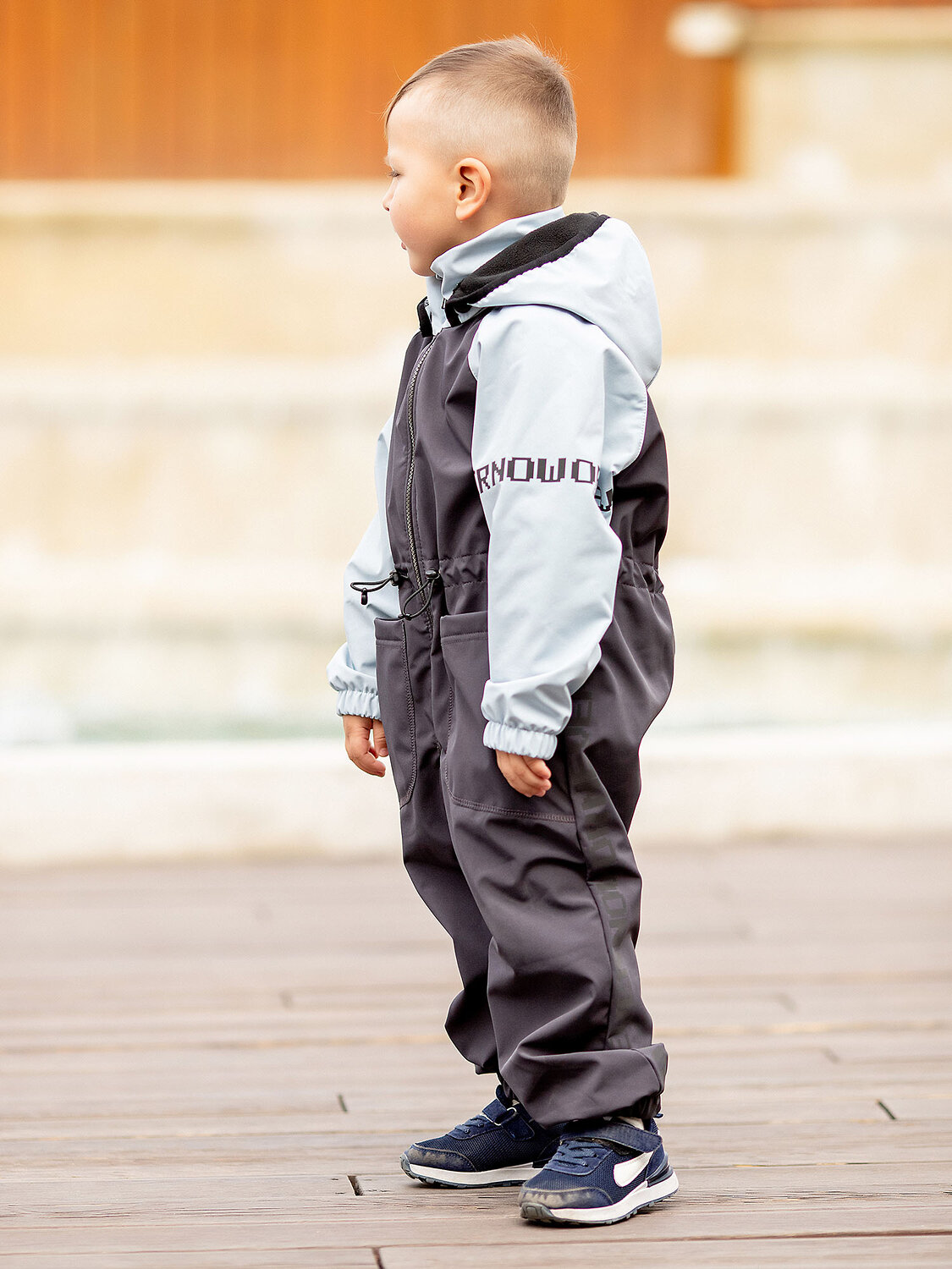 BATIK Комбинезон 576183 559-23в-116-60-2-04 Голубой/серый