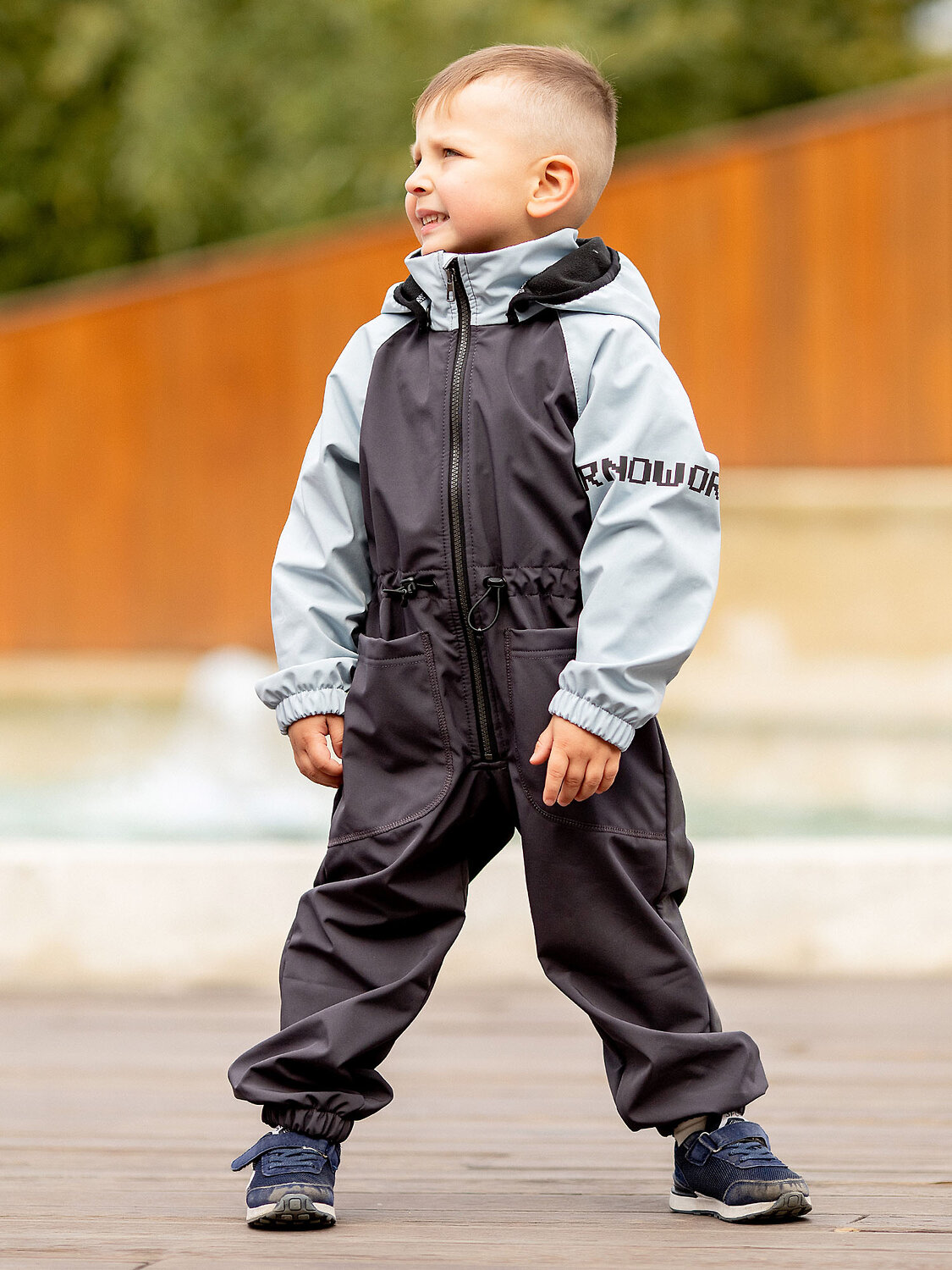 BATIK Комбинезон 576183 559-23в-116-60-2-04 Голубой/серый