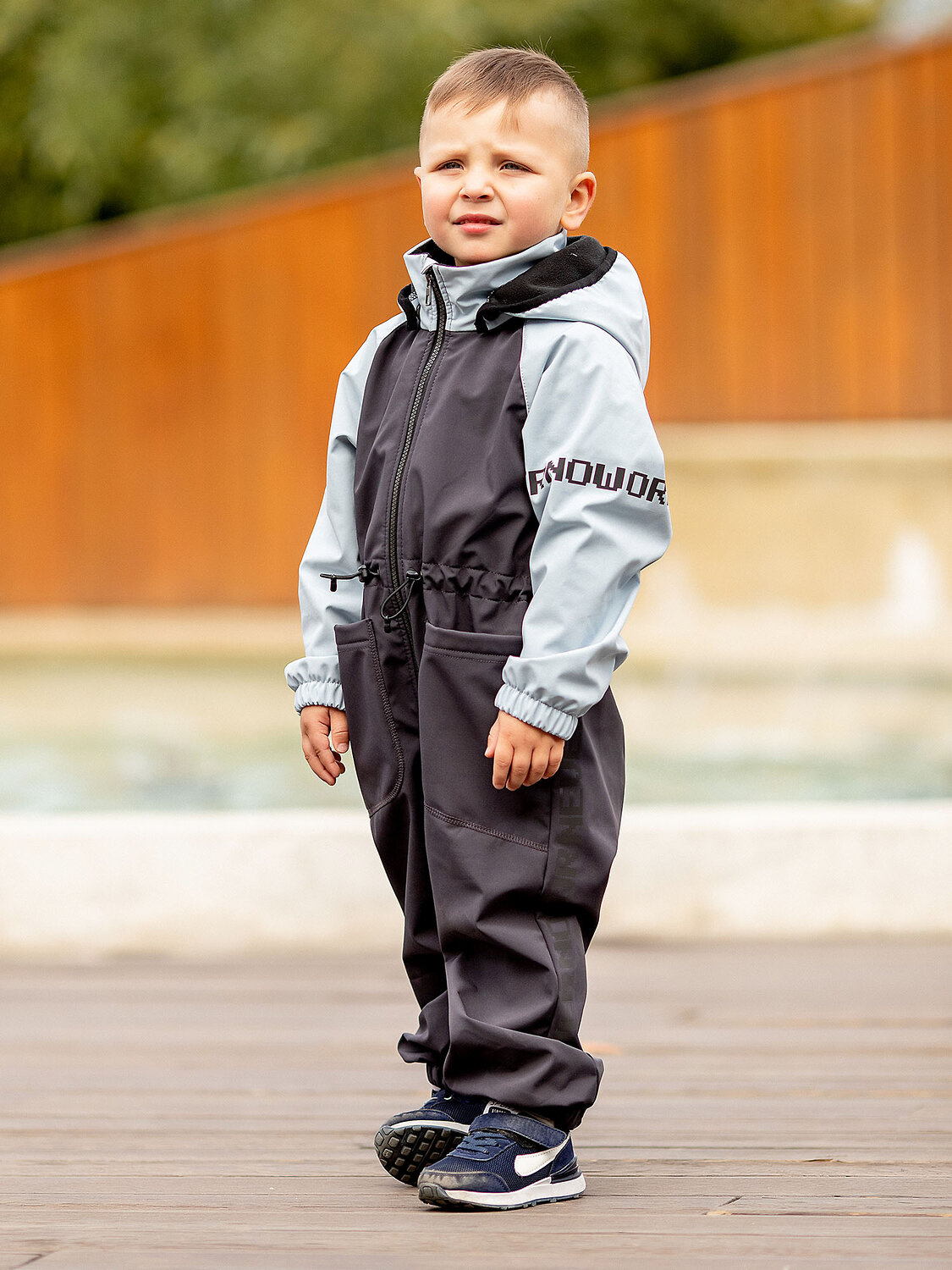 BATIK Комбинезон 576183 559-23в-116-60-2-04 Голубой/серый