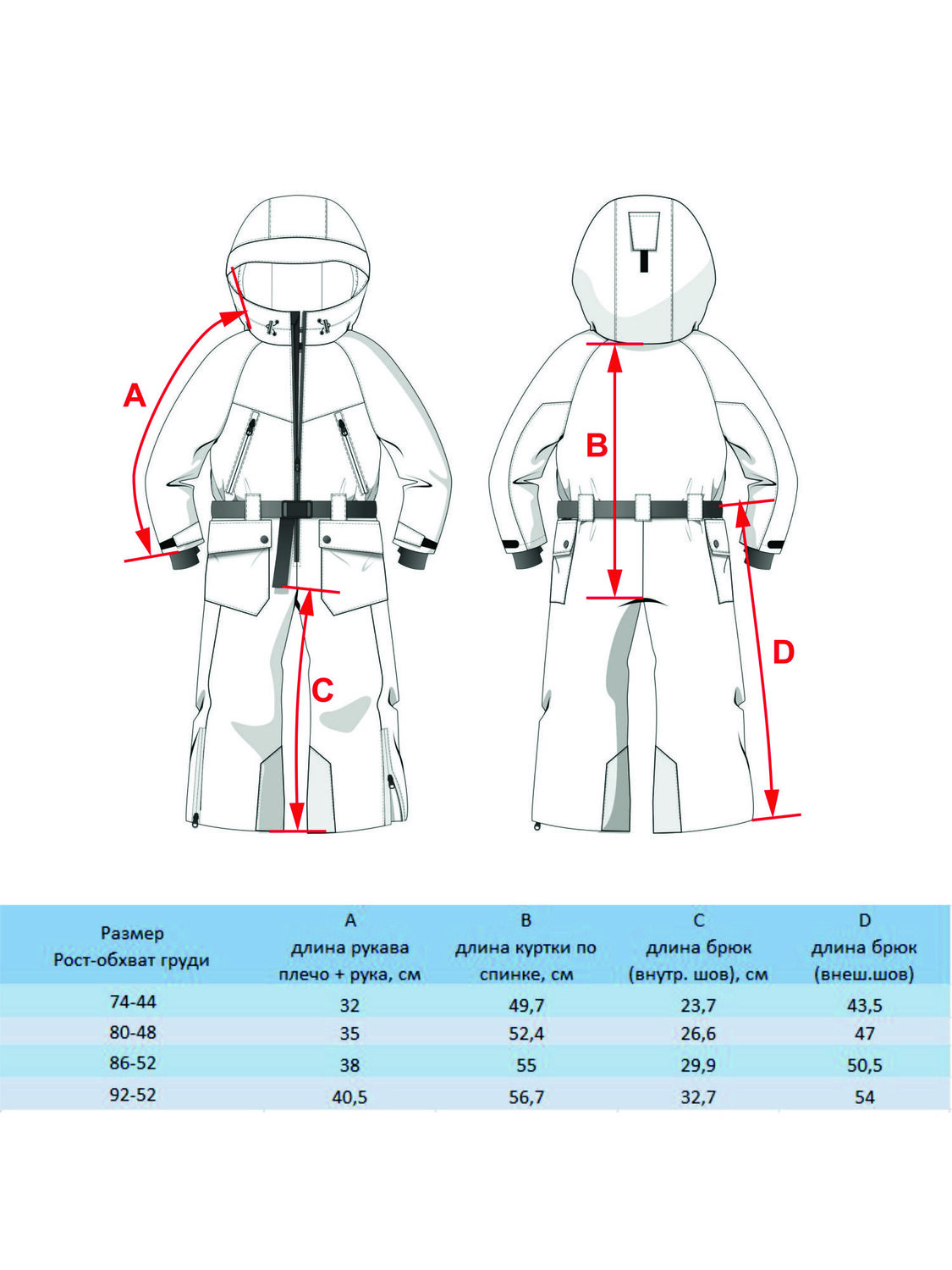 BATIK Комбинезон 576184 509-23в-92-52-03 Бирюзовый