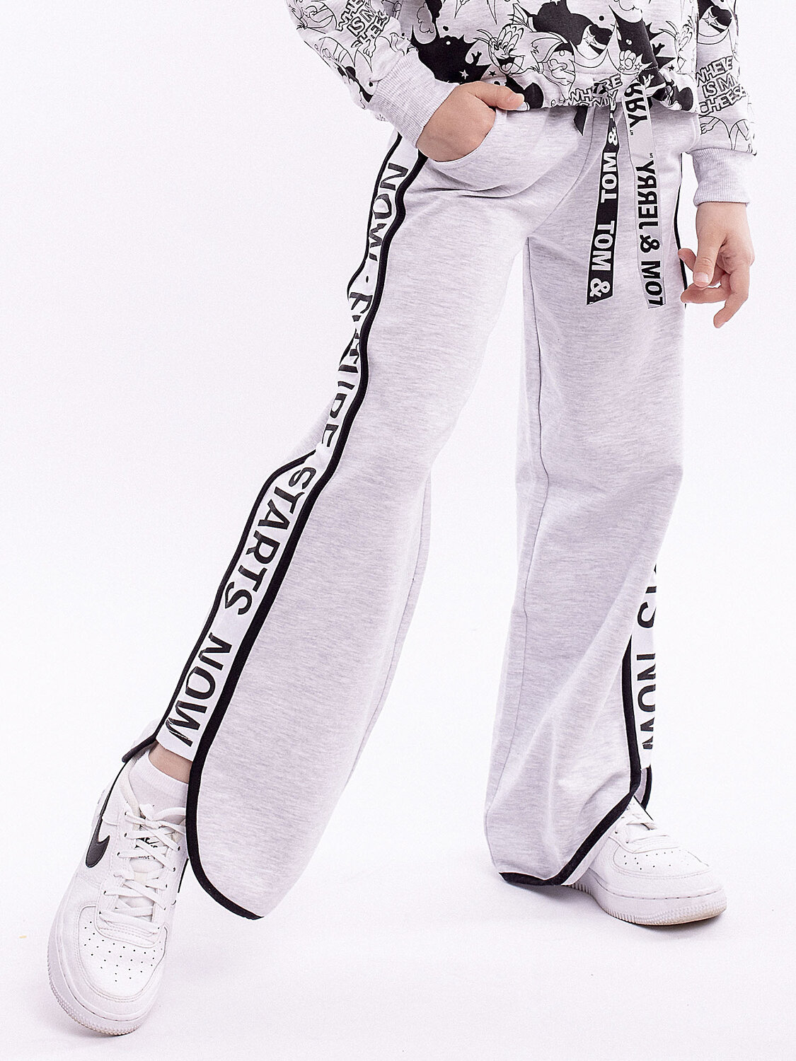 BATIK Брюки 576240 0071_ЛС22 Серый меланж