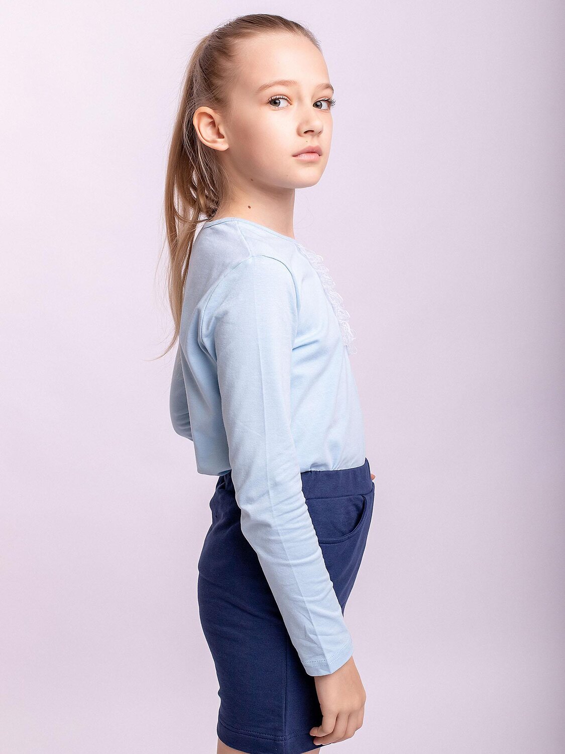 BATIK Лонгслив 576266 003_ШК22 Голубой