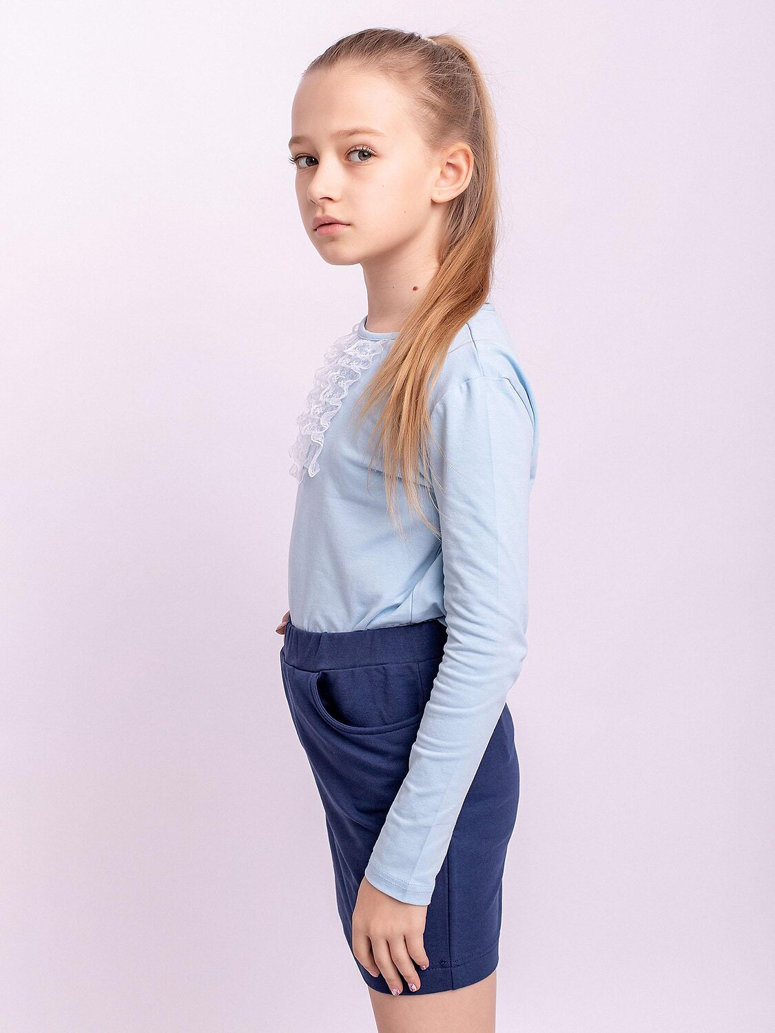 BATIK Лонгслив 576266 003_ШК22 Голубой