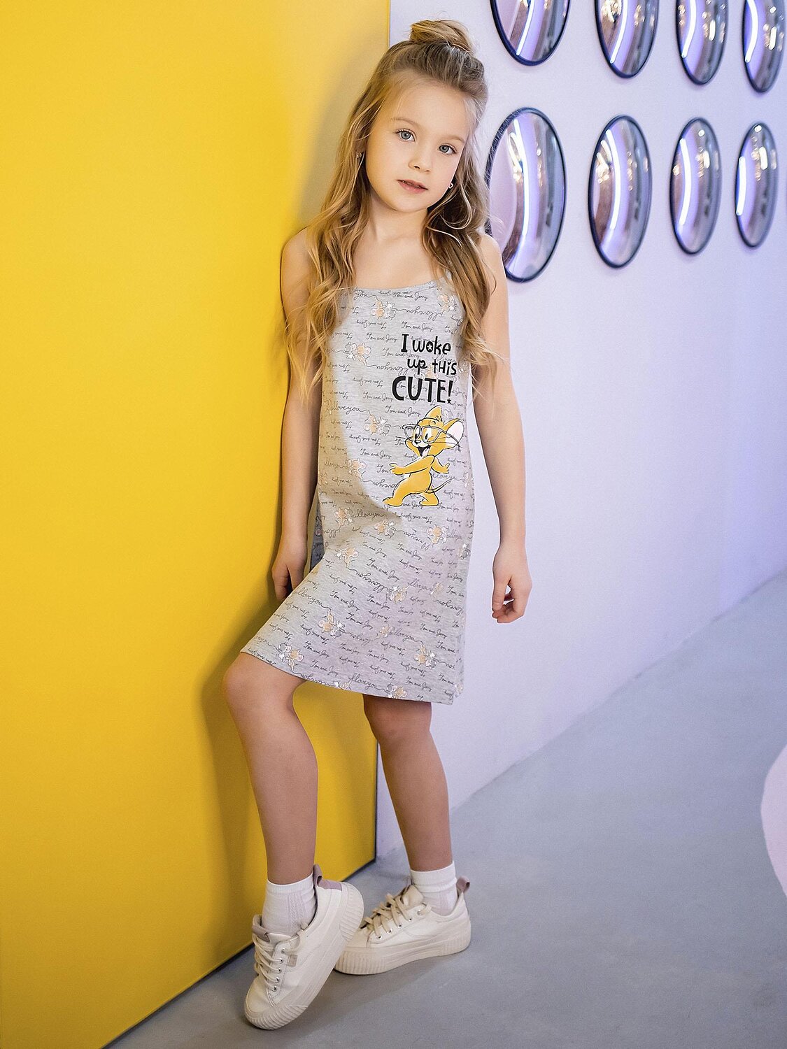 BATIK Платье 576273 0010_ОПЛ Серый меланж