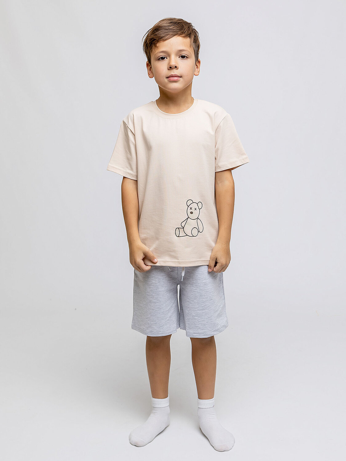 BATIK Шорты 576286 013_БПО Светло-серый меланж