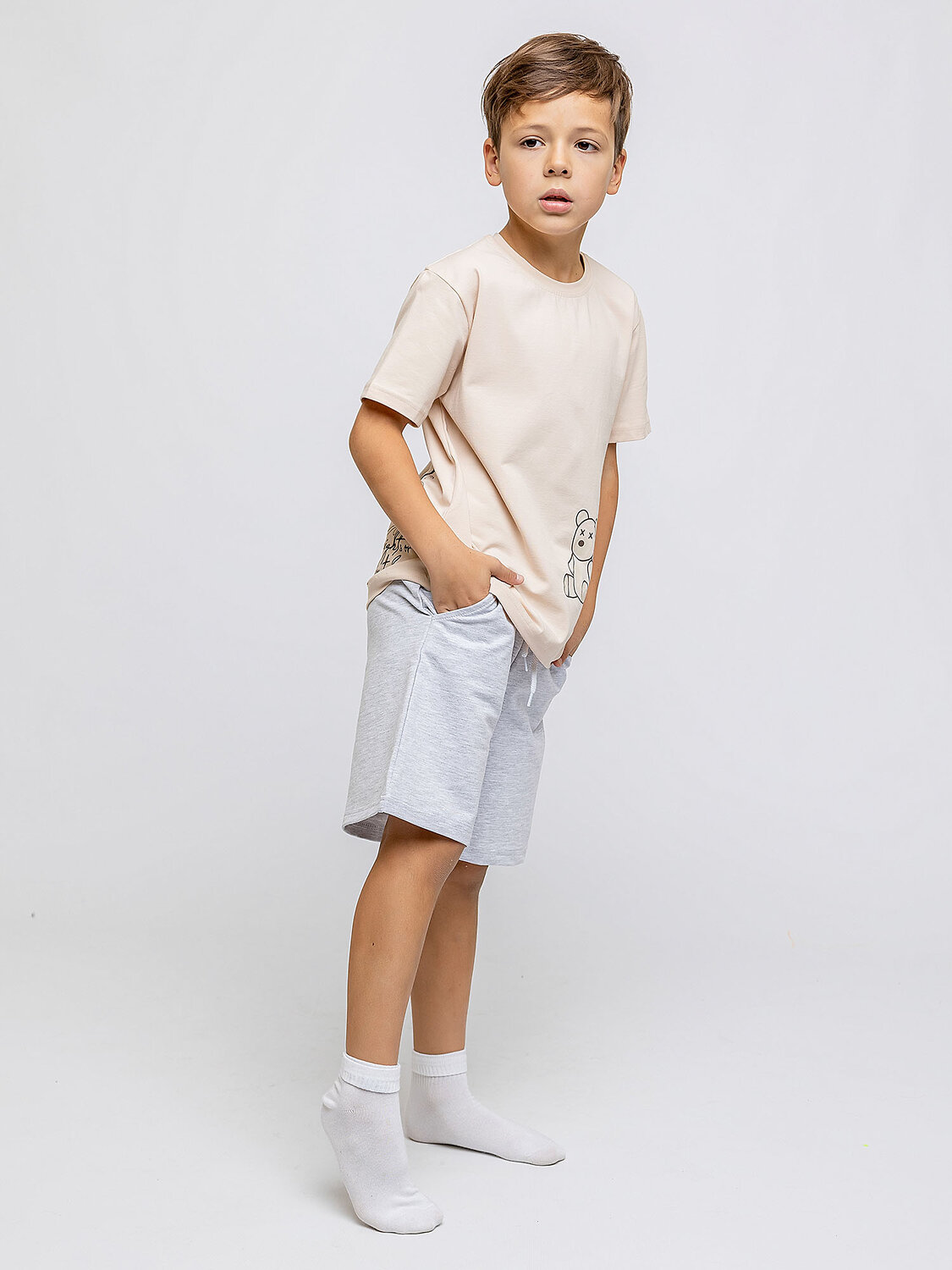 BATIK Шорты 576286 013_БПО Светло-серый меланж