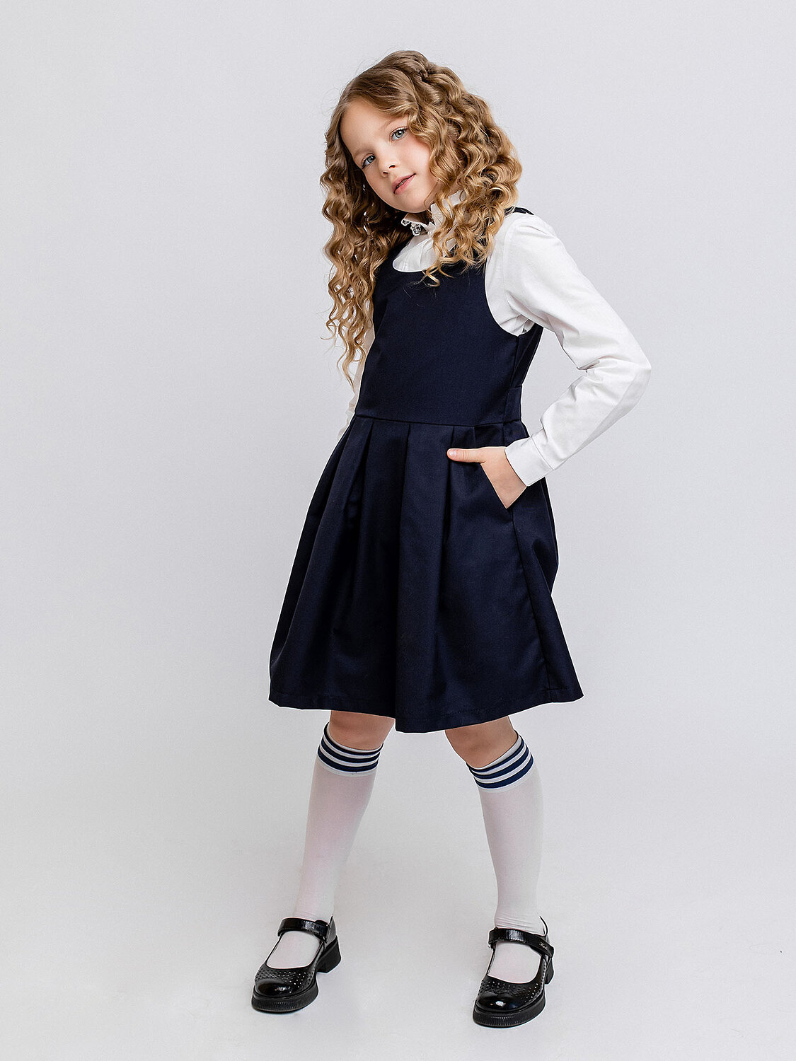 BATIK Сарафан 576305 001 ш23-2 Темно-синий