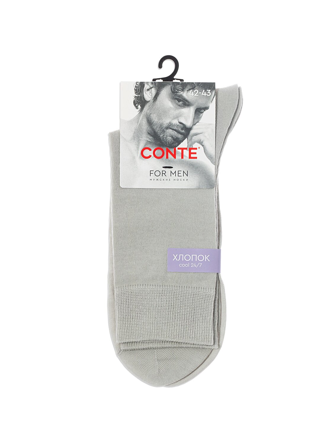 Conte elegant Носки 576349 (COOL 24/7) 24C-161CП серый