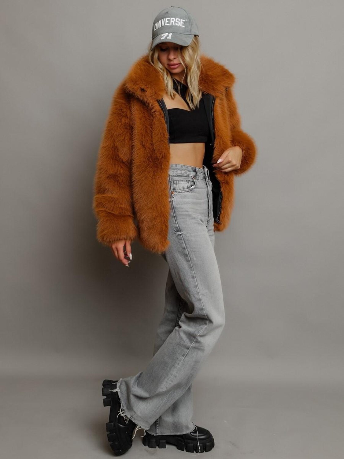 BATIK Шуба 576419 810-24о-4 Темная охра