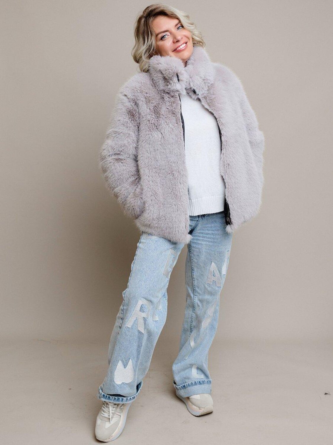 BATIK Шуба 576423 810-24о-3 Серый