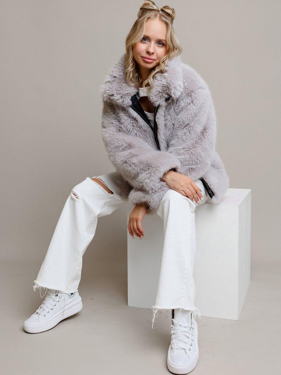 BATIK Шуба 576423 810-24о-3 Серый