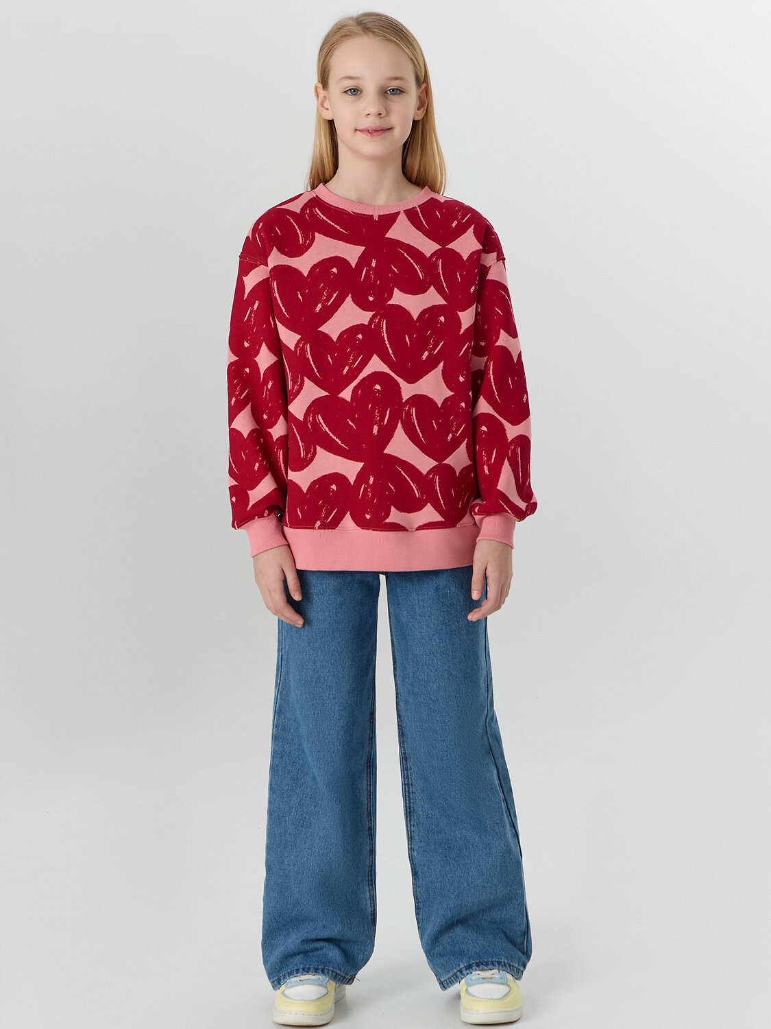 MARK FORMELLE Джемпер 576436 127916 сердечки на розовом