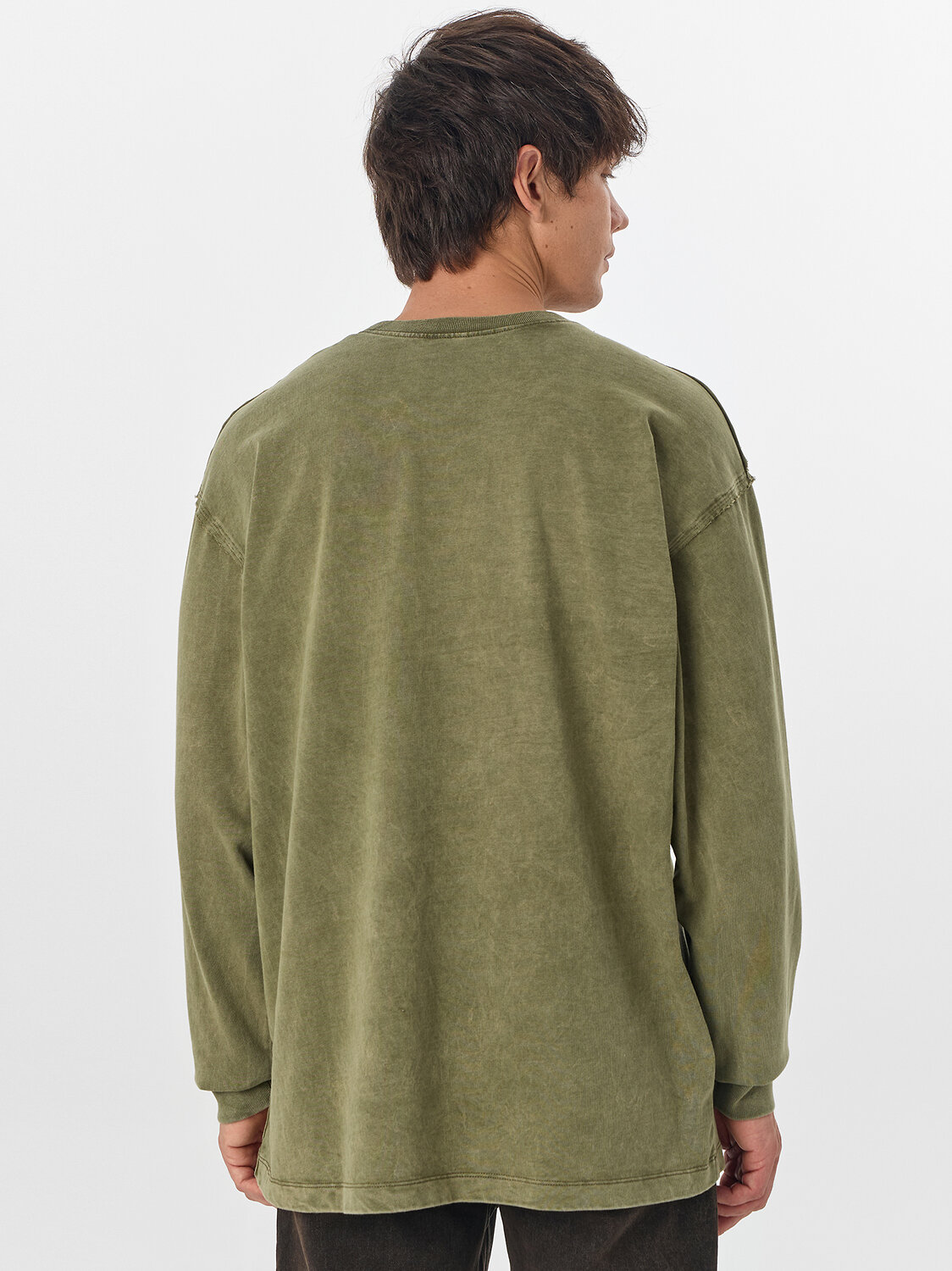 MARK FORMELLE Лонгслив 576449 121964 ACID WASH зимний мох