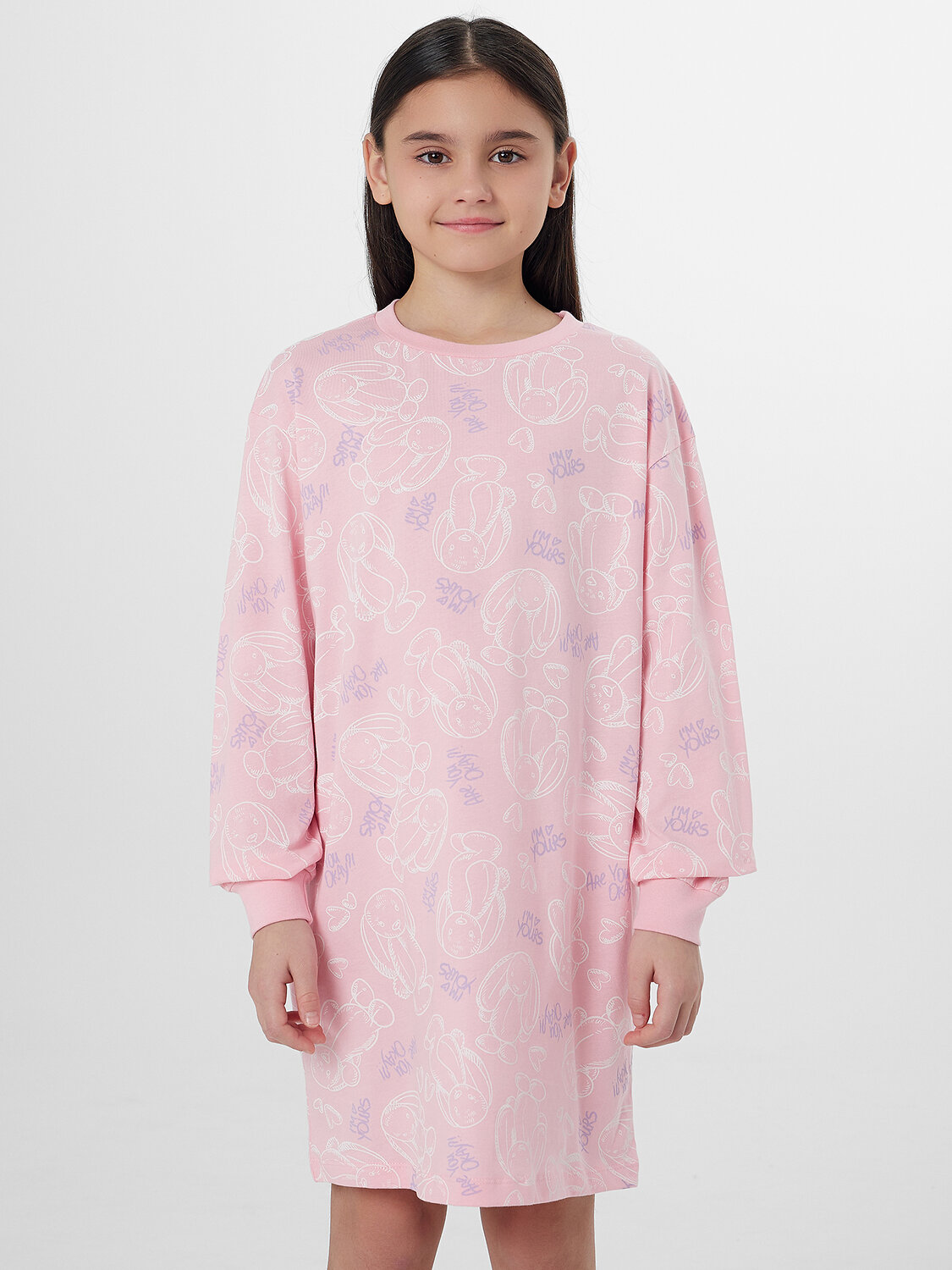 MARK FORMELLE Сорочка 576454 577718 милые зайчики на розовом