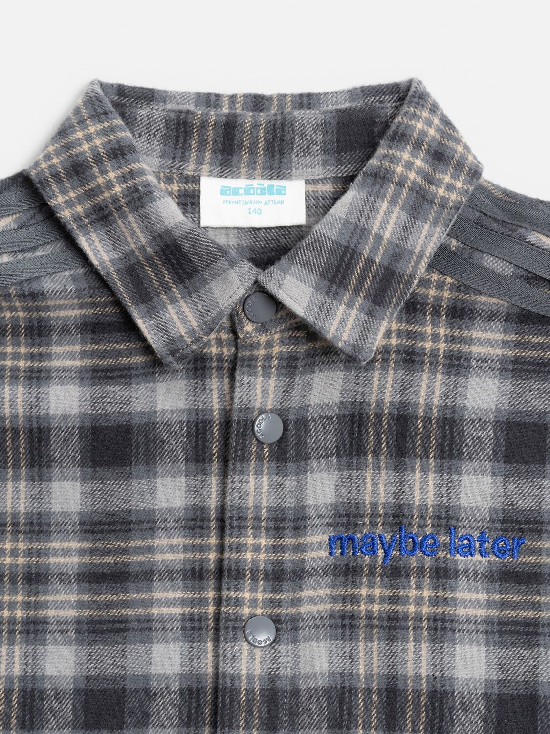 Acoola Сорочка 576530 20140280202 серая клетка
