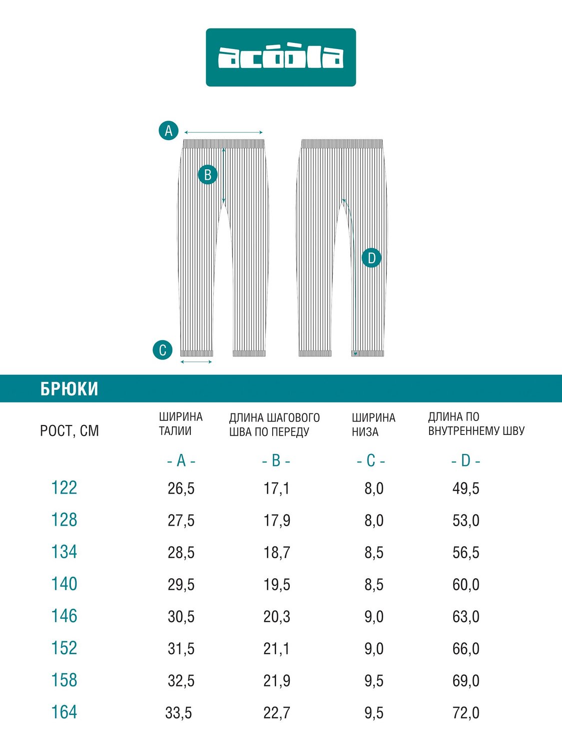 Acoola Брюки 576541 20244450004 черный