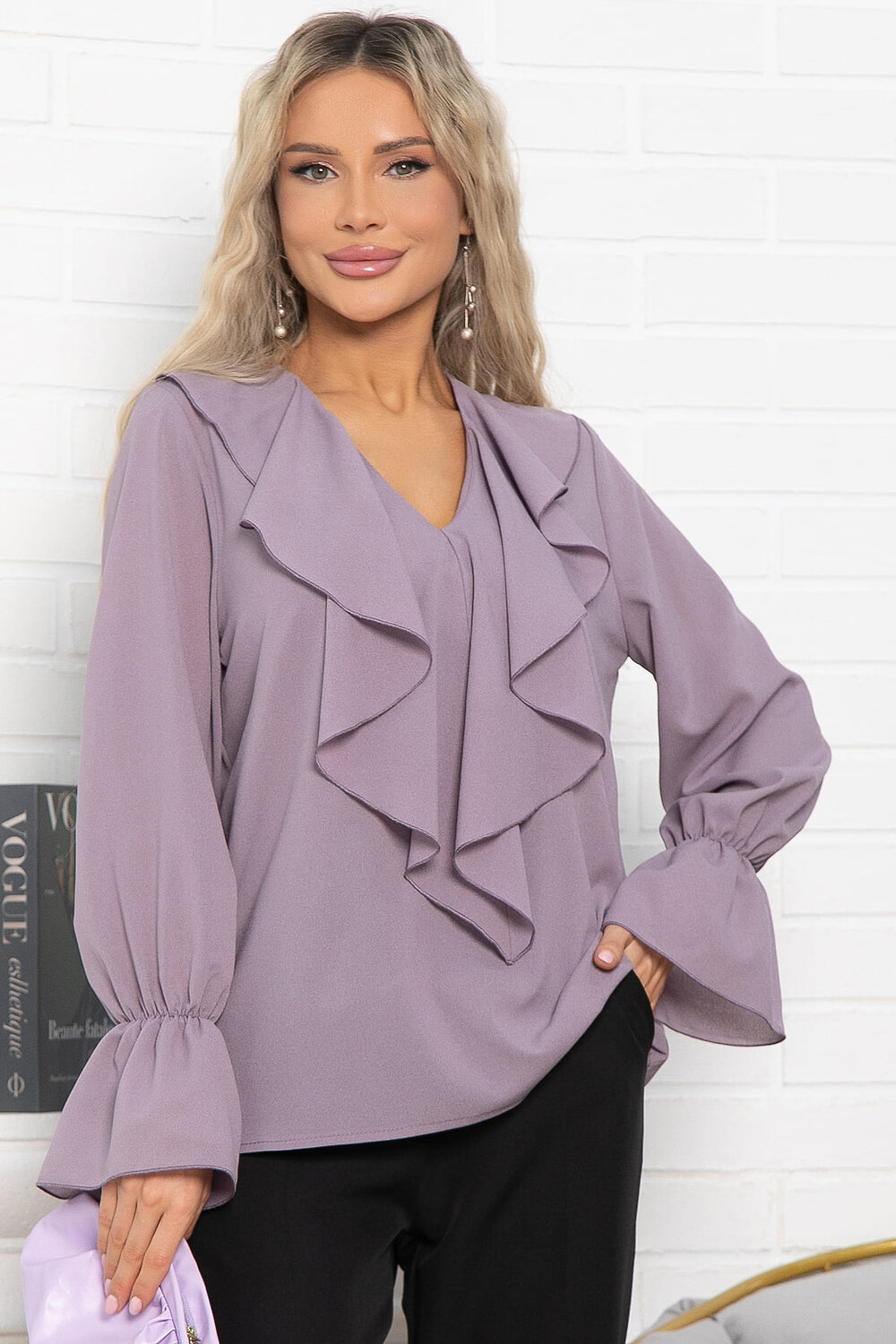 LT Collection Блуза 576613 Б15025-8М лиловый