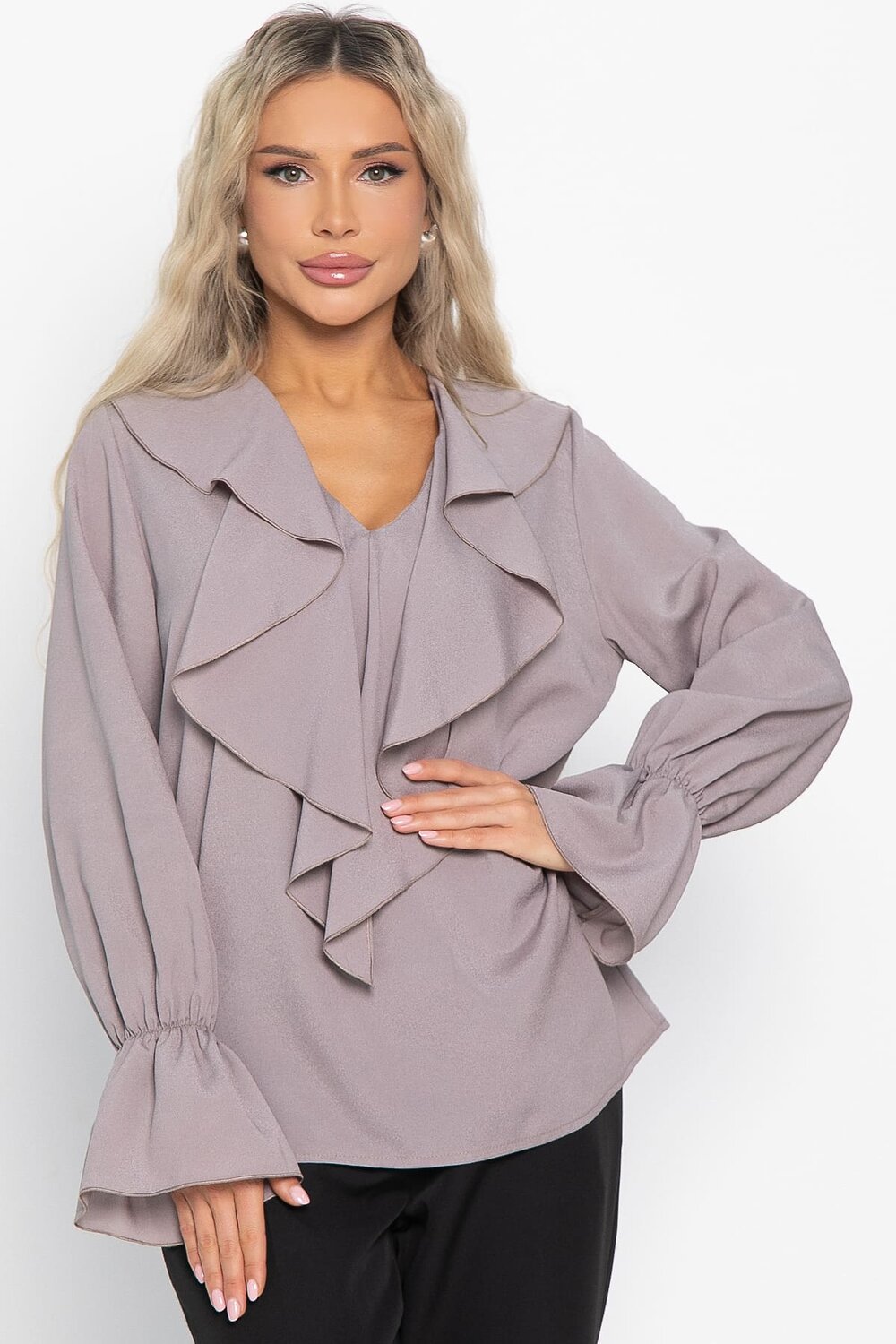 LT Collection Блуза 576614 Б15024-8М какао