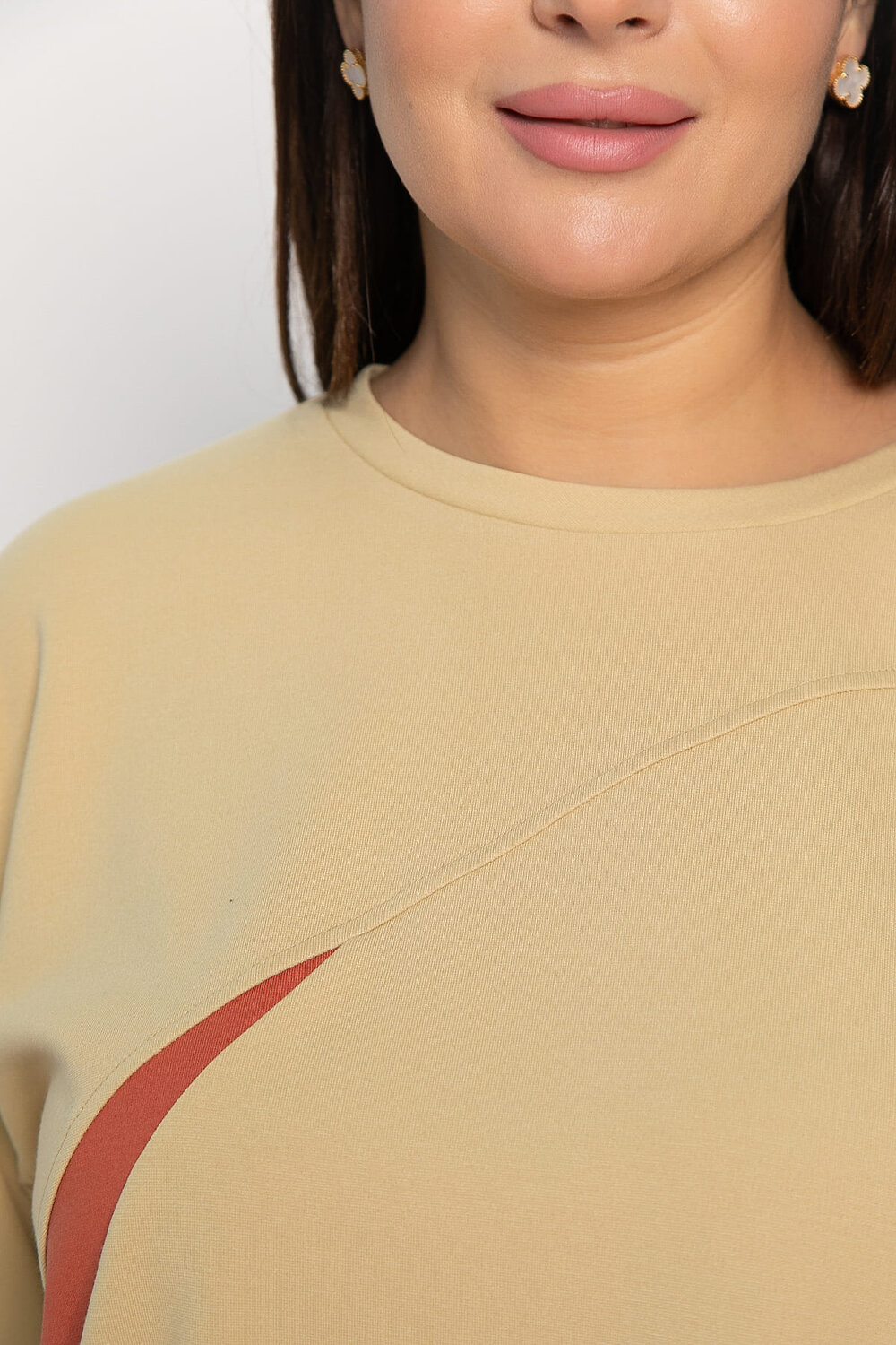 LT Collection Свитшот 576618 Б15005-3М бежевый