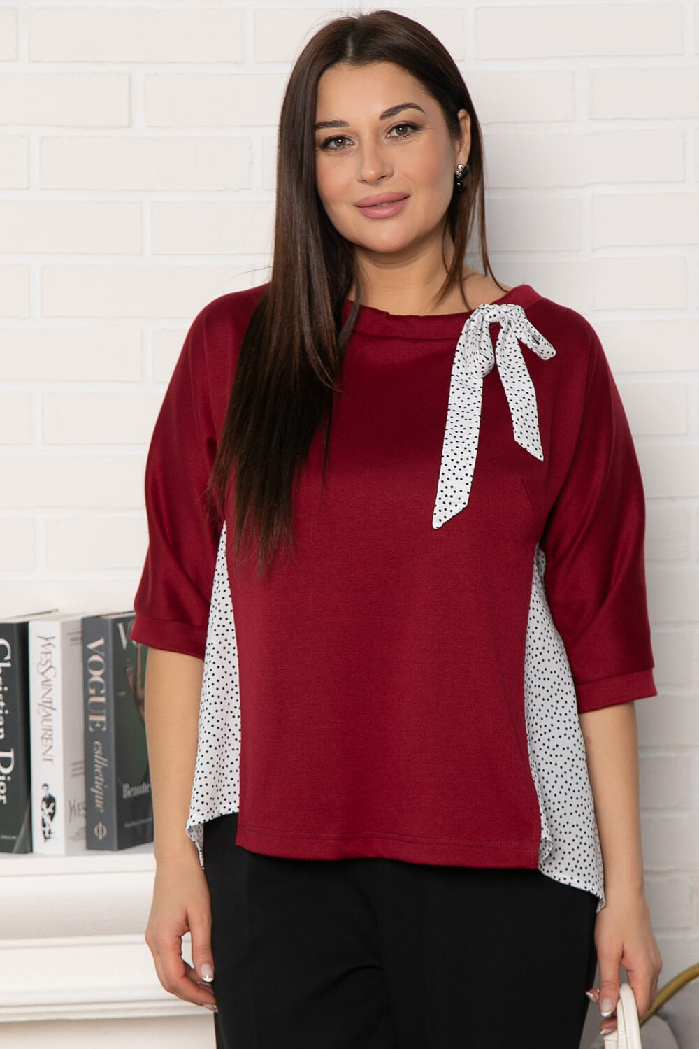 LT Collection Блуза 576620 Б14997-18М бордовый