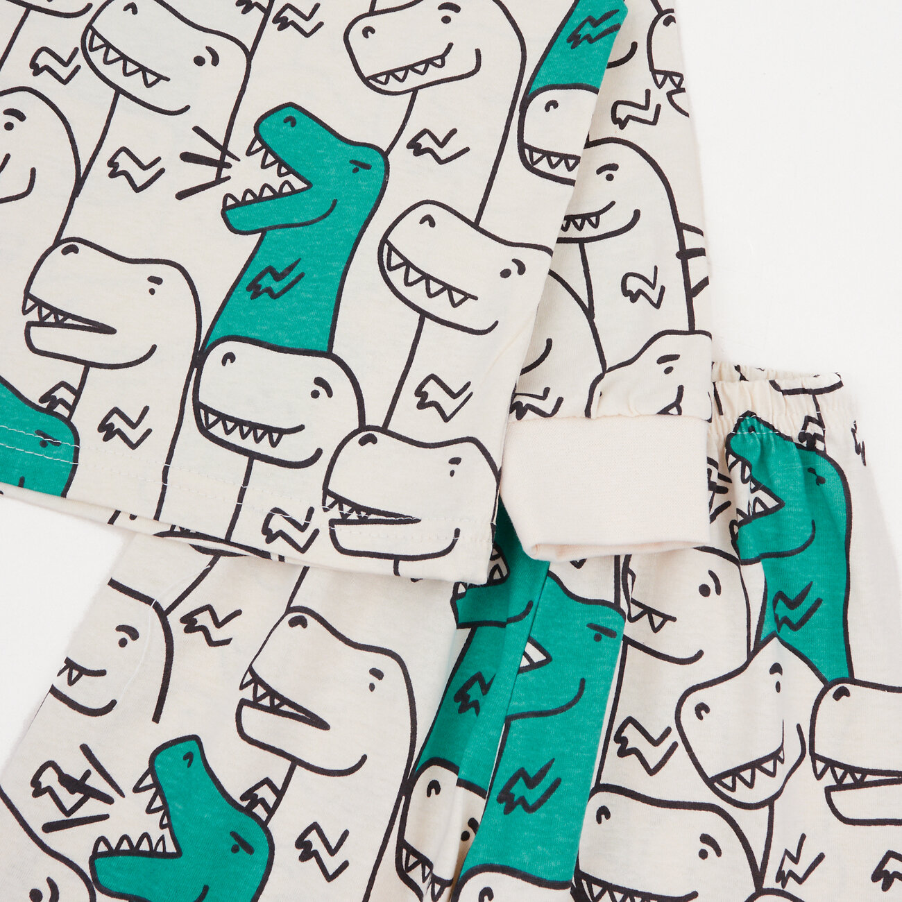 YOULALA Пижама 576637 0936102214 молочный, зеленый