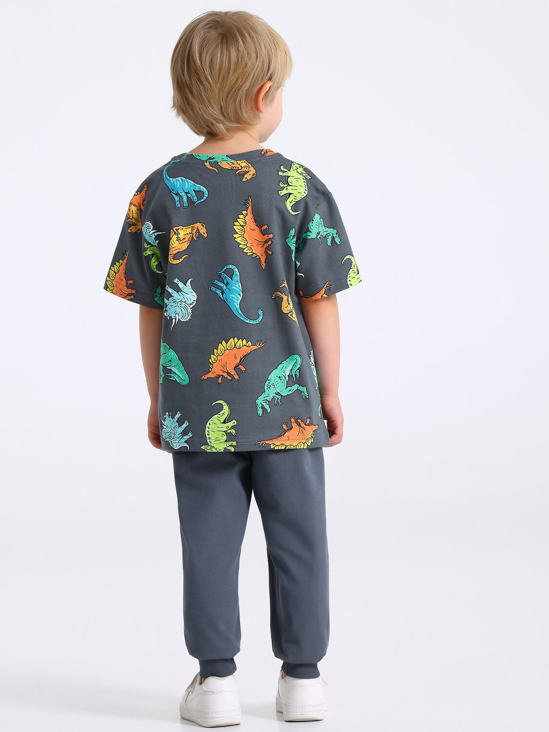 Апрель Комплект 576680 2ПФБ5888001н цветные фигурки динозавров на темно-сером+темно-серый