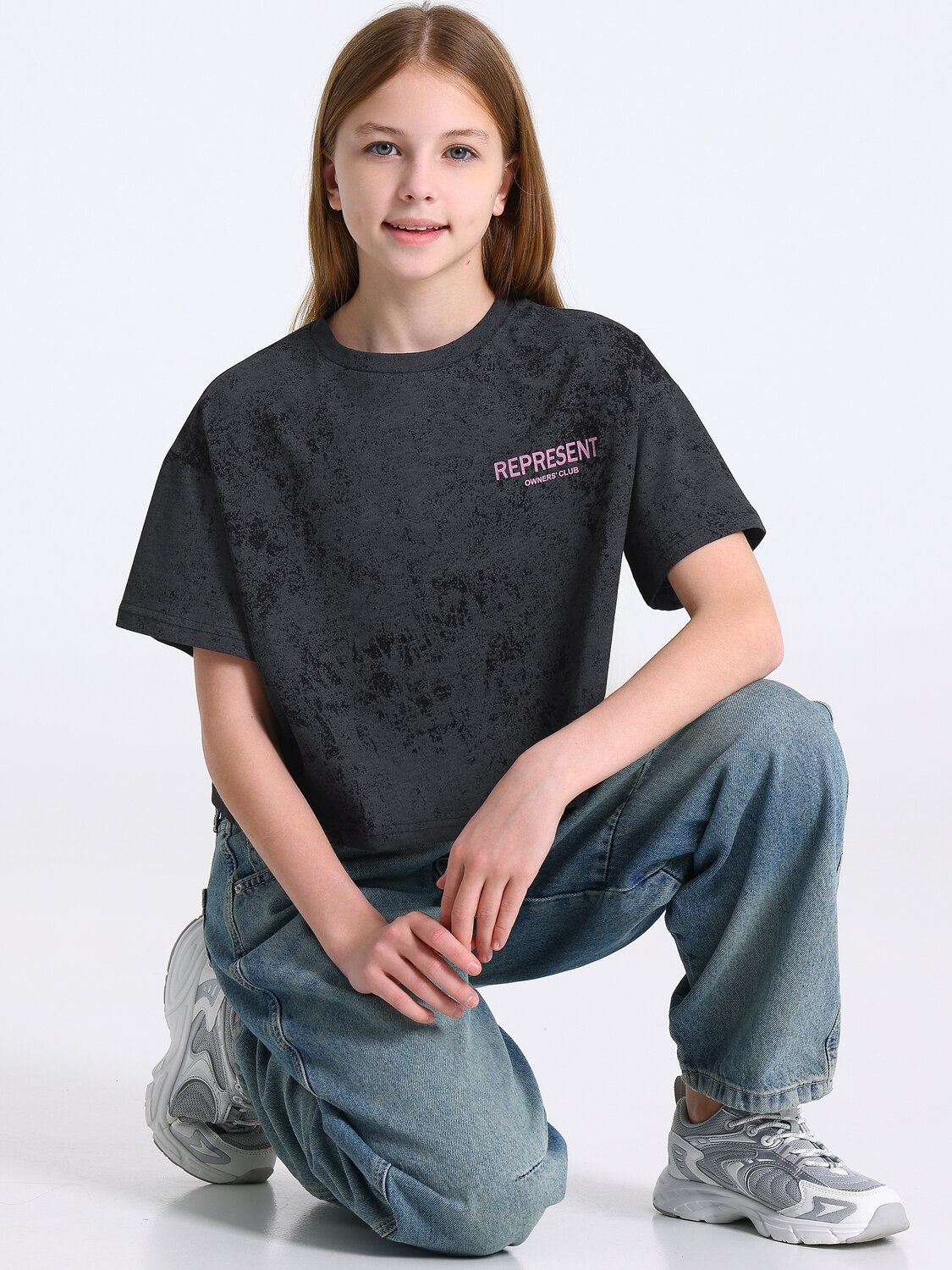 Апрель Футболка 576687 1ДДФК5063001н варенка темно-серый / Свой клуб малый+Свой клуб