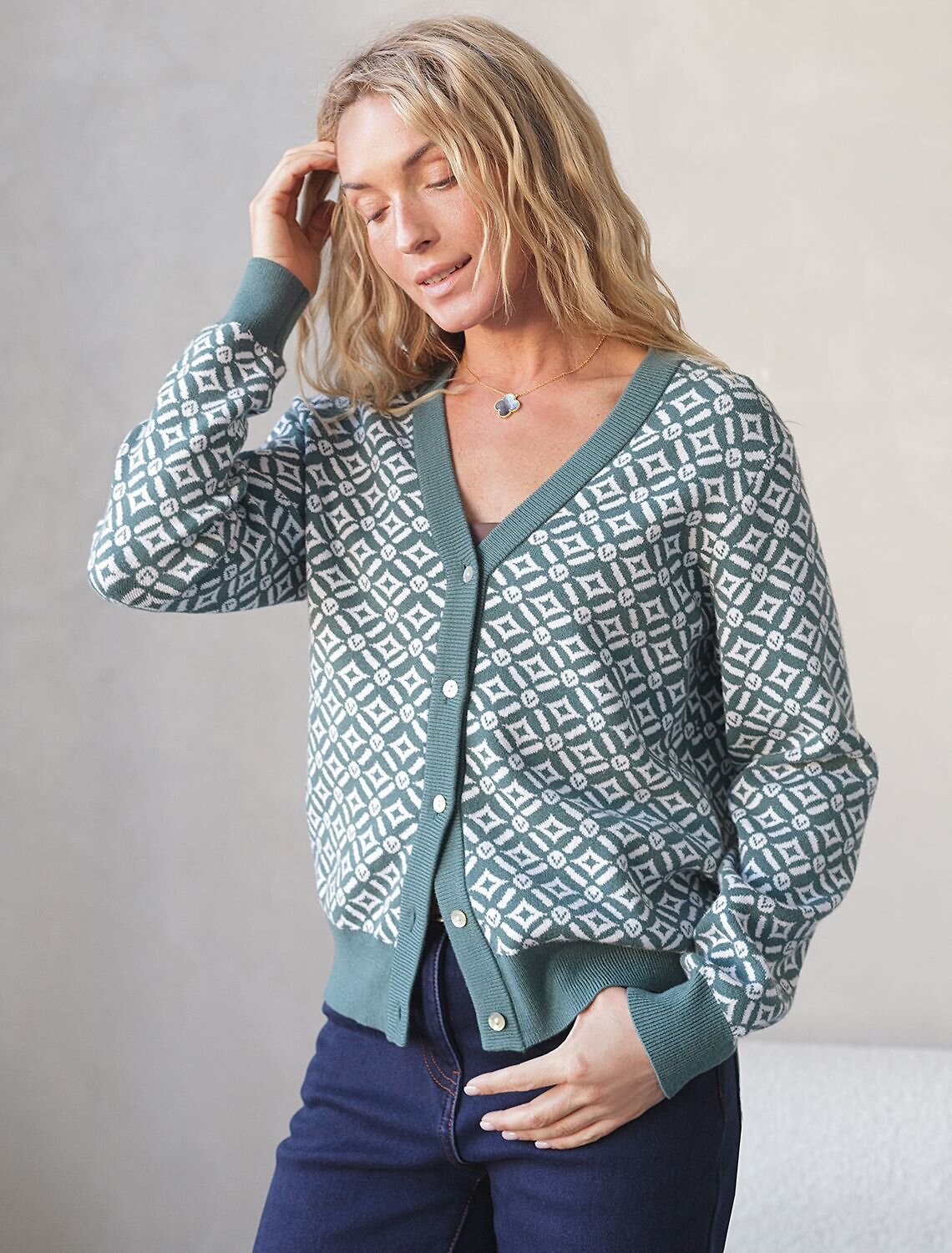 VILATTE Кардиган 576693 D31.388 полынный