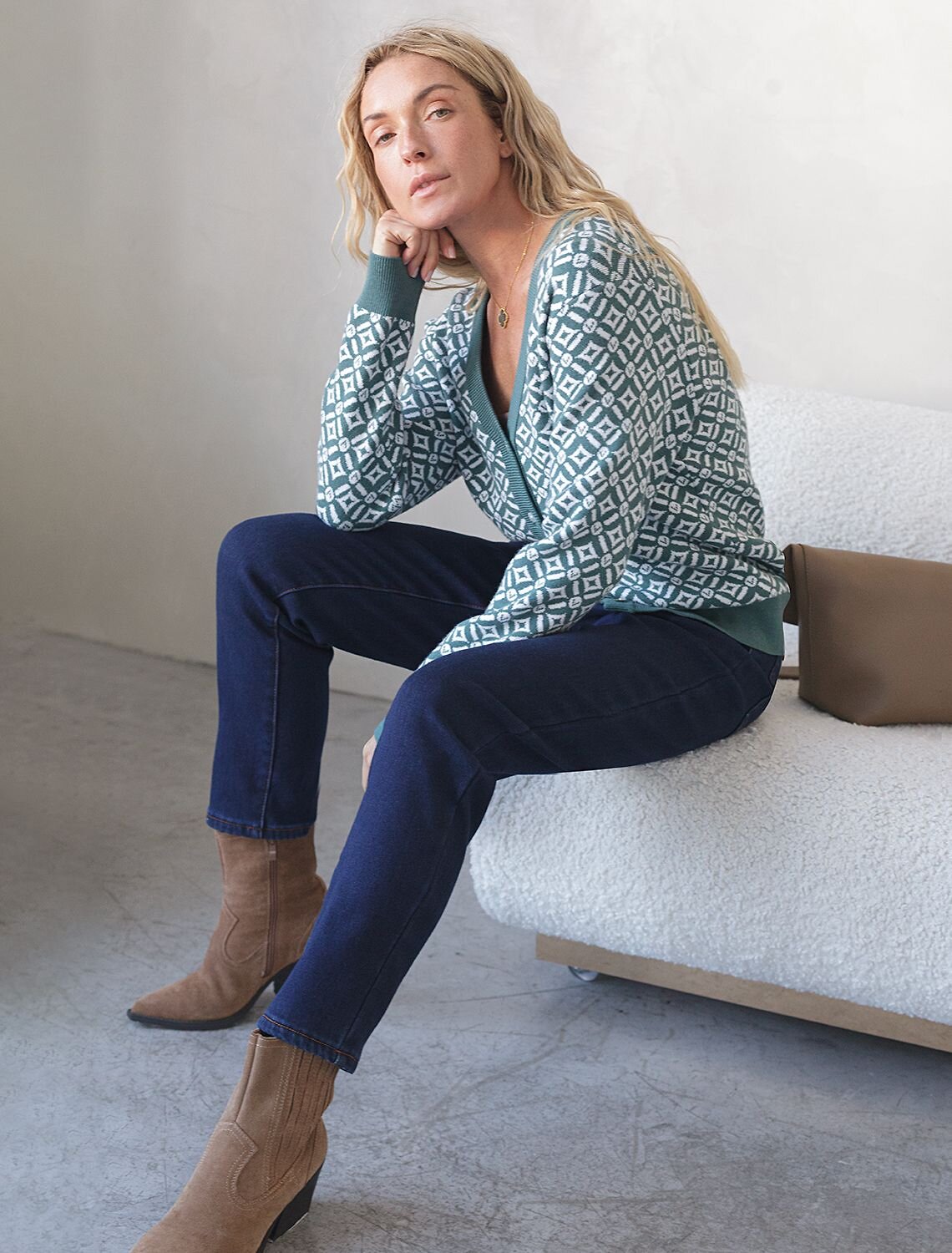 VILATTE Кардиган 576693 D31.388 полынный