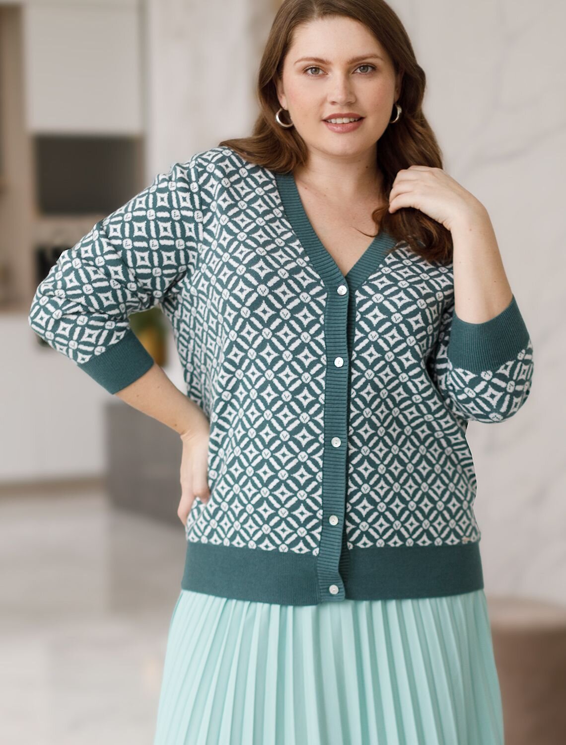 VILATTE Кардиган 576693 D31.388 полынный