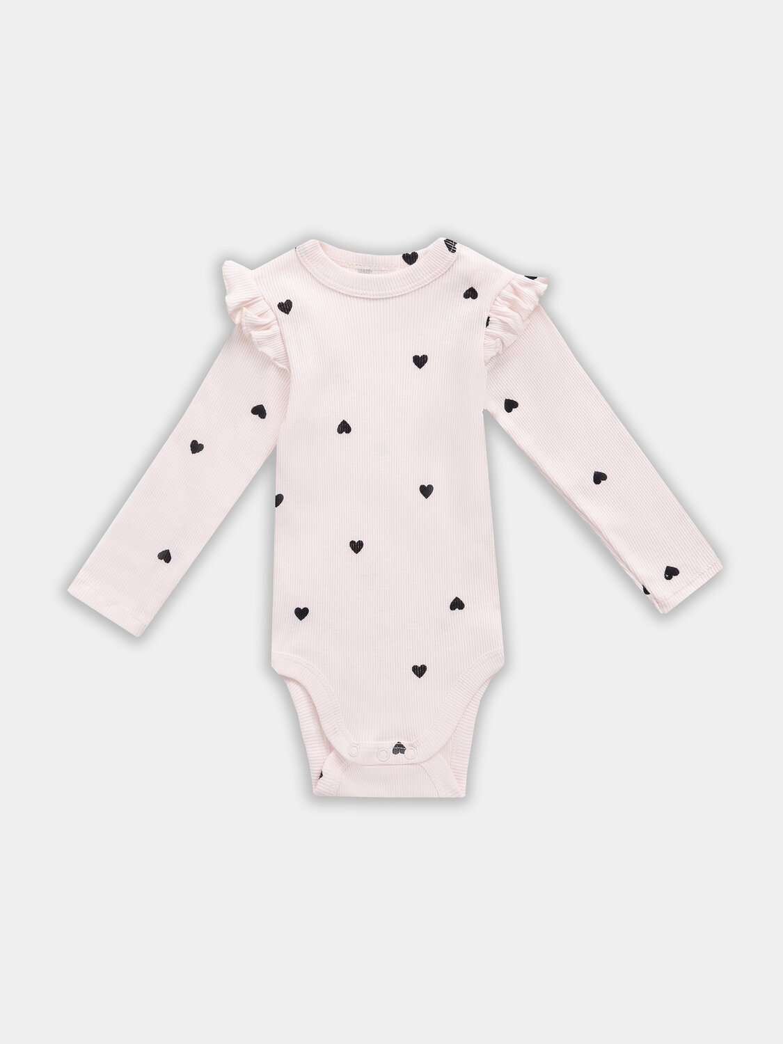 MARK FORMELLE Боди детское 576694 13017-2 красный +сердца на св.розовом