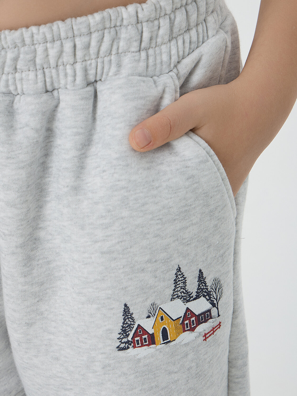 MARK FORMELLE Брюки 576697 183411-1 серый меланж+печать