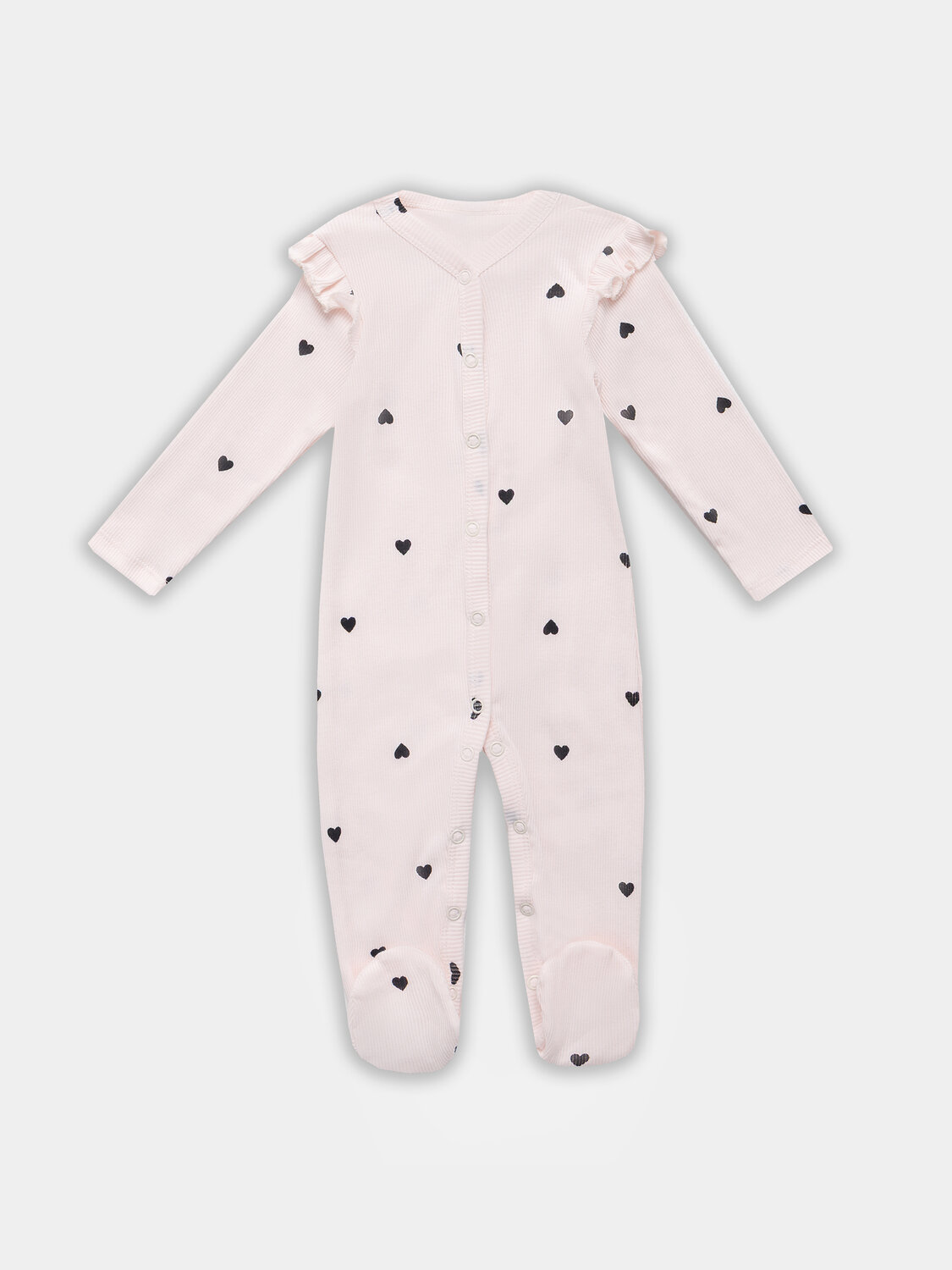 MARK FORMELLE Комбинезон 576708 14007-2 сердца на св.розовом +цветочки на розовом