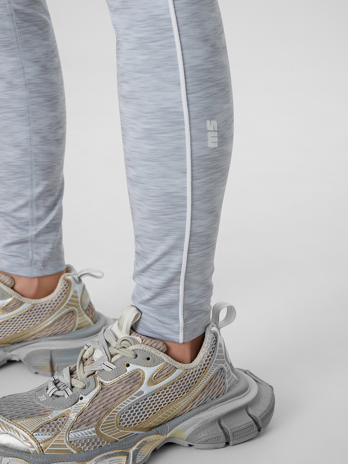 MARK FORMELLE Легинсы 576716 342236 серый меланж +печать