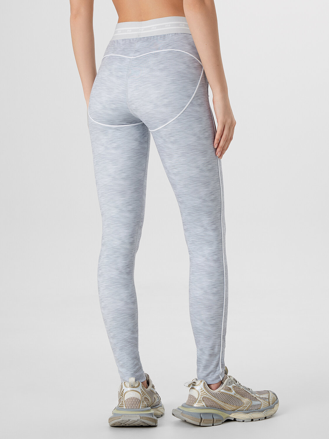 MARK FORMELLE Легинсы 576716 342236 серый меланж +печать