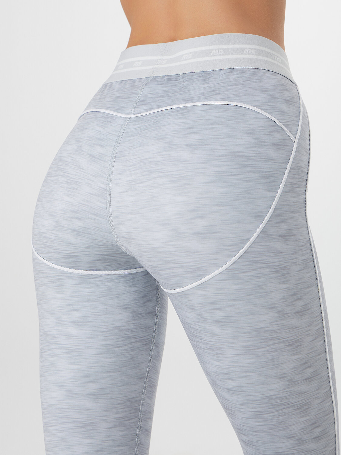 MARK FORMELLE Легинсы 576716 342236 серый меланж +печать