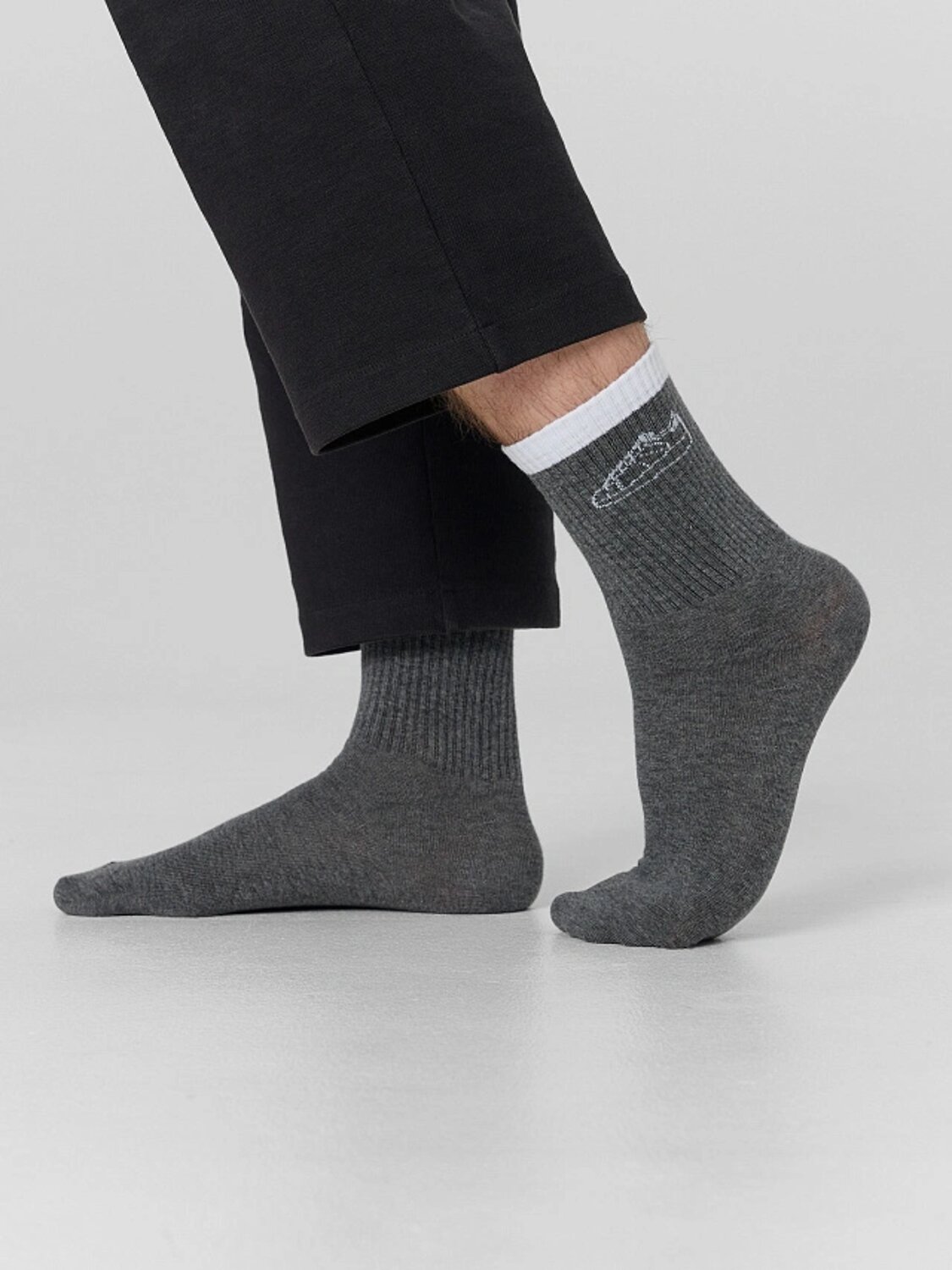 MARK FORMELLE Мужские носки 576726 107K-2911 т.серый меланж