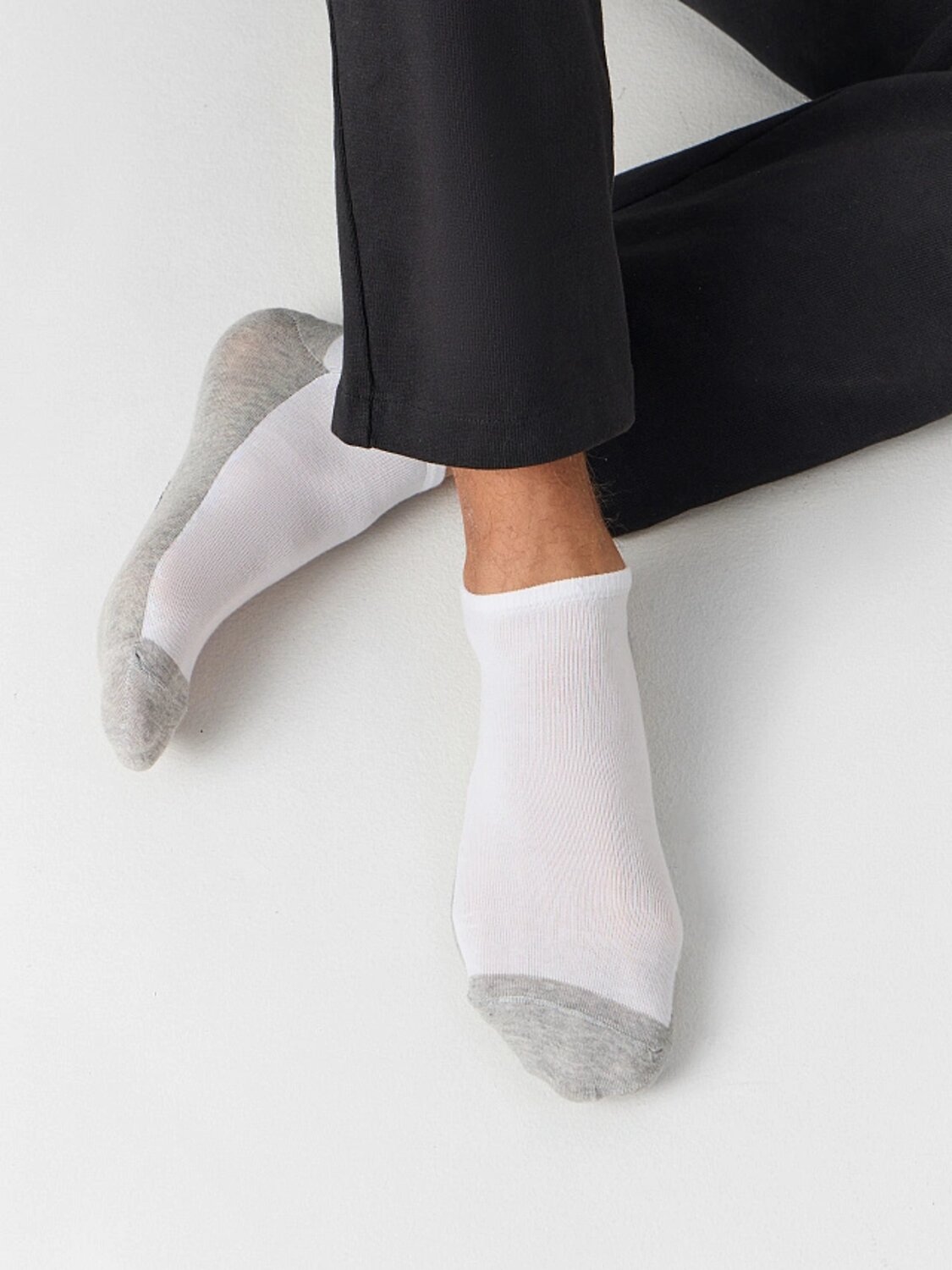 MARK FORMELLE Мужские носки 576732 104K-3091 белый /серый меланж