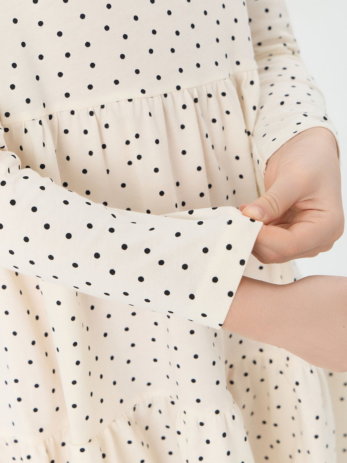 MARK FORMELLE Платье 576736 157982 горошек на молочном