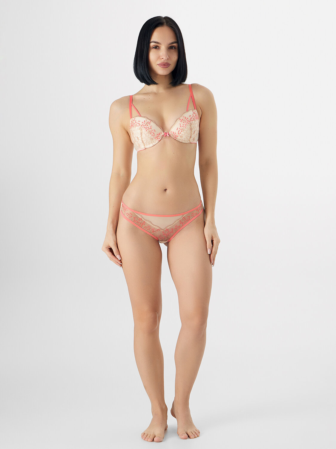 MARK FORMELLE Трусы 576748 412469-1 коралловые цветочки на пудре