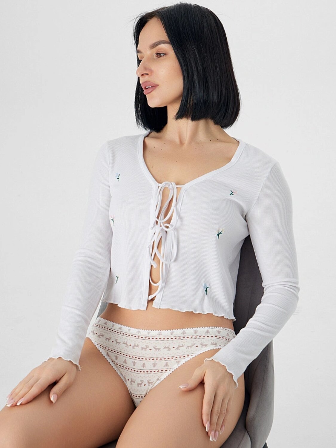 MARK FORMELLE Трусы 576752 412285H-3 сумрачно -белый +печать