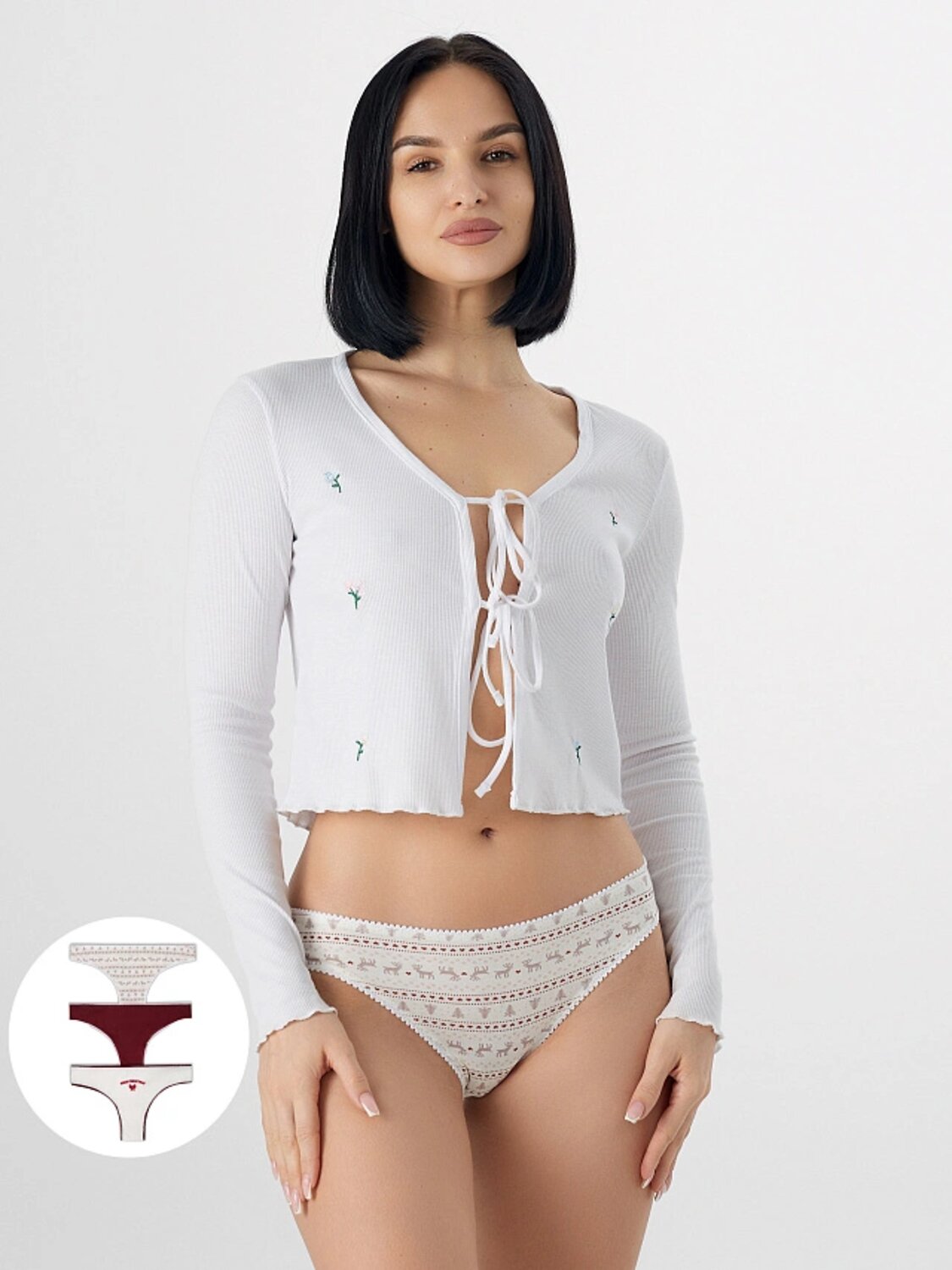 MARK FORMELLE Трусы 576752 412285H-3 сумрачно -белый +печать