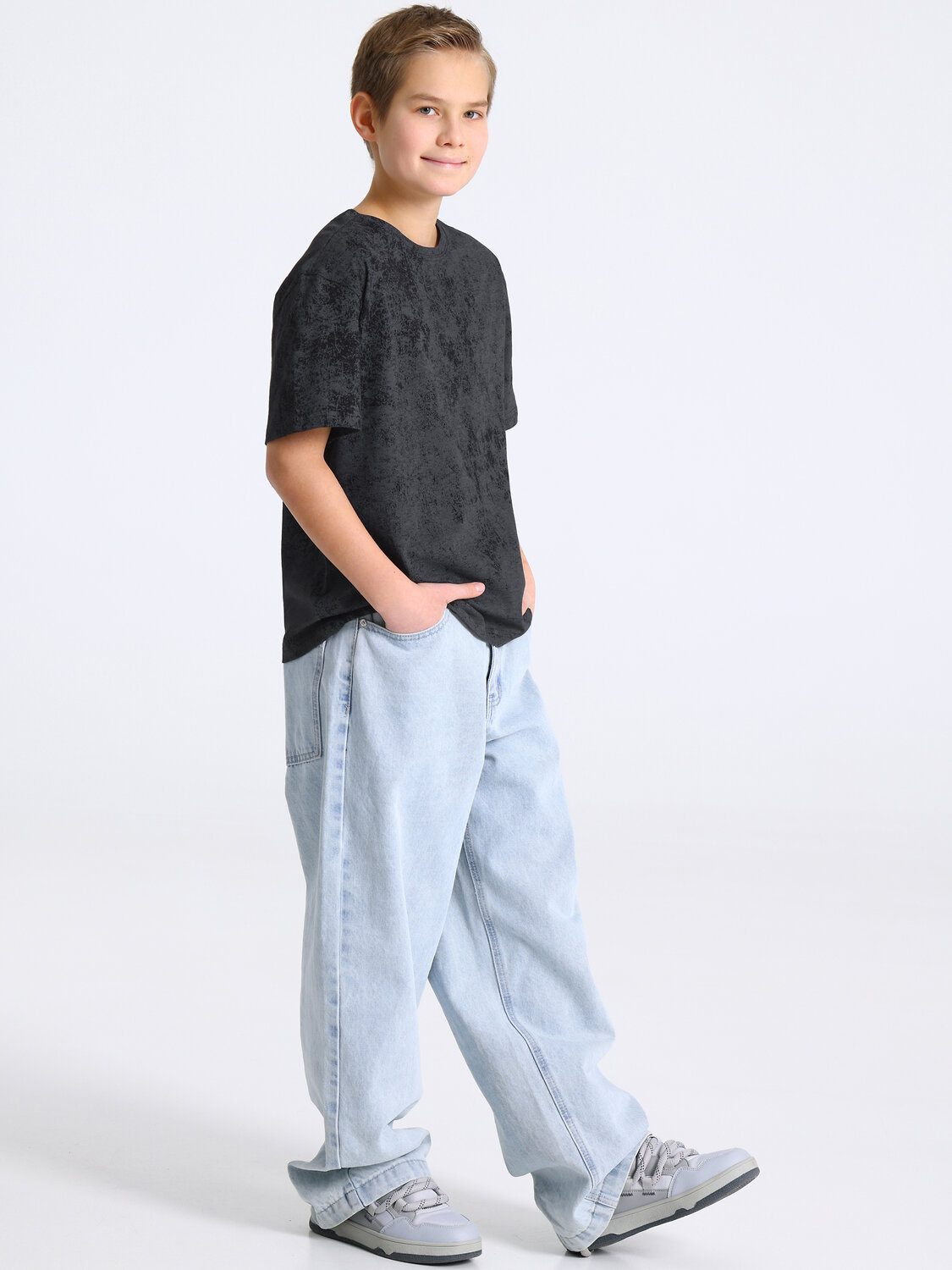 Апрель Футболка 576759 1ПДФК5029001н варенка темно-серый