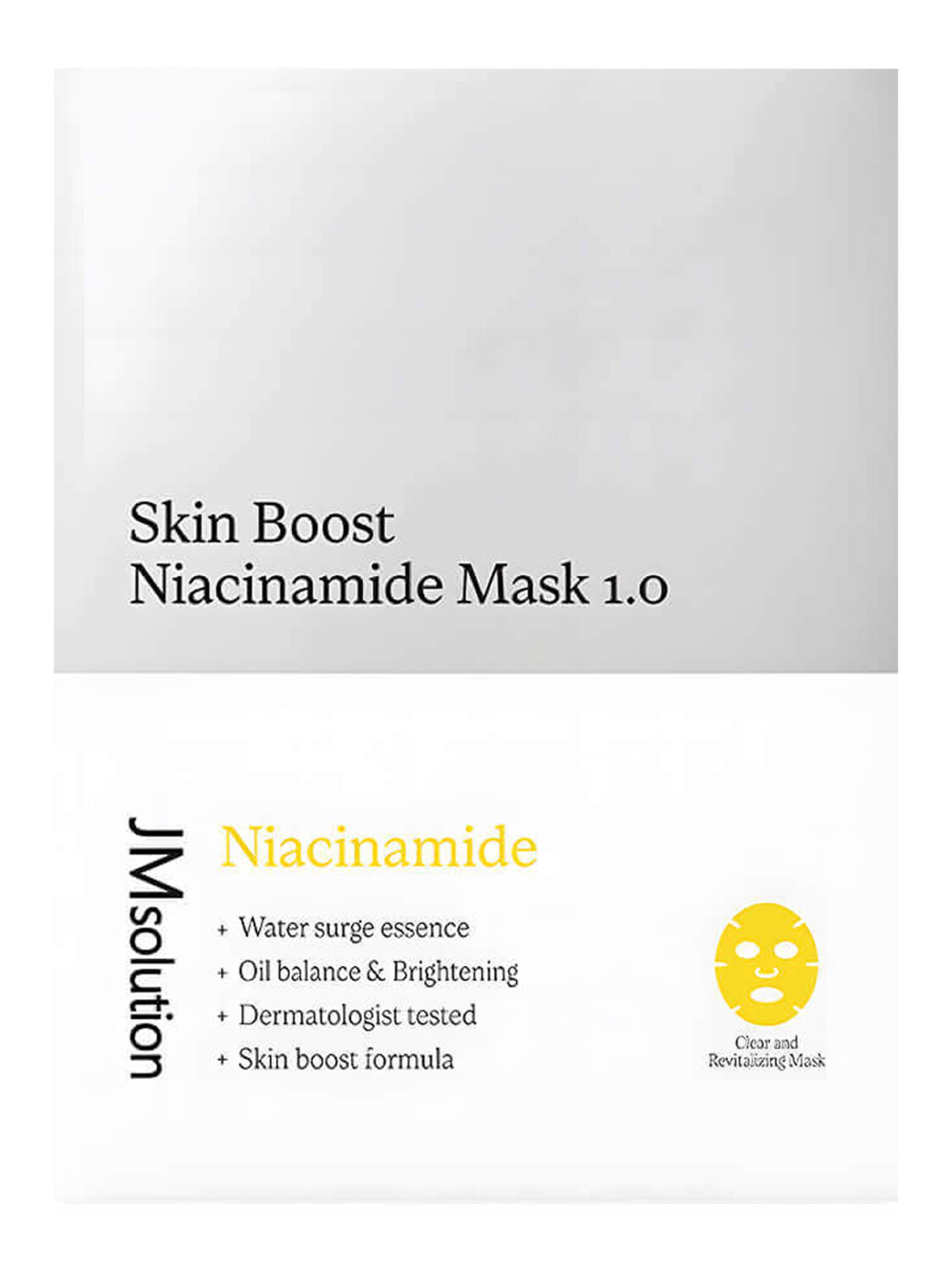 JMsolution Тканевая маска-бустер с ниацинамидом / Skin Boost Niacinamide Mask 1.0, 30 мл 576799 28281 